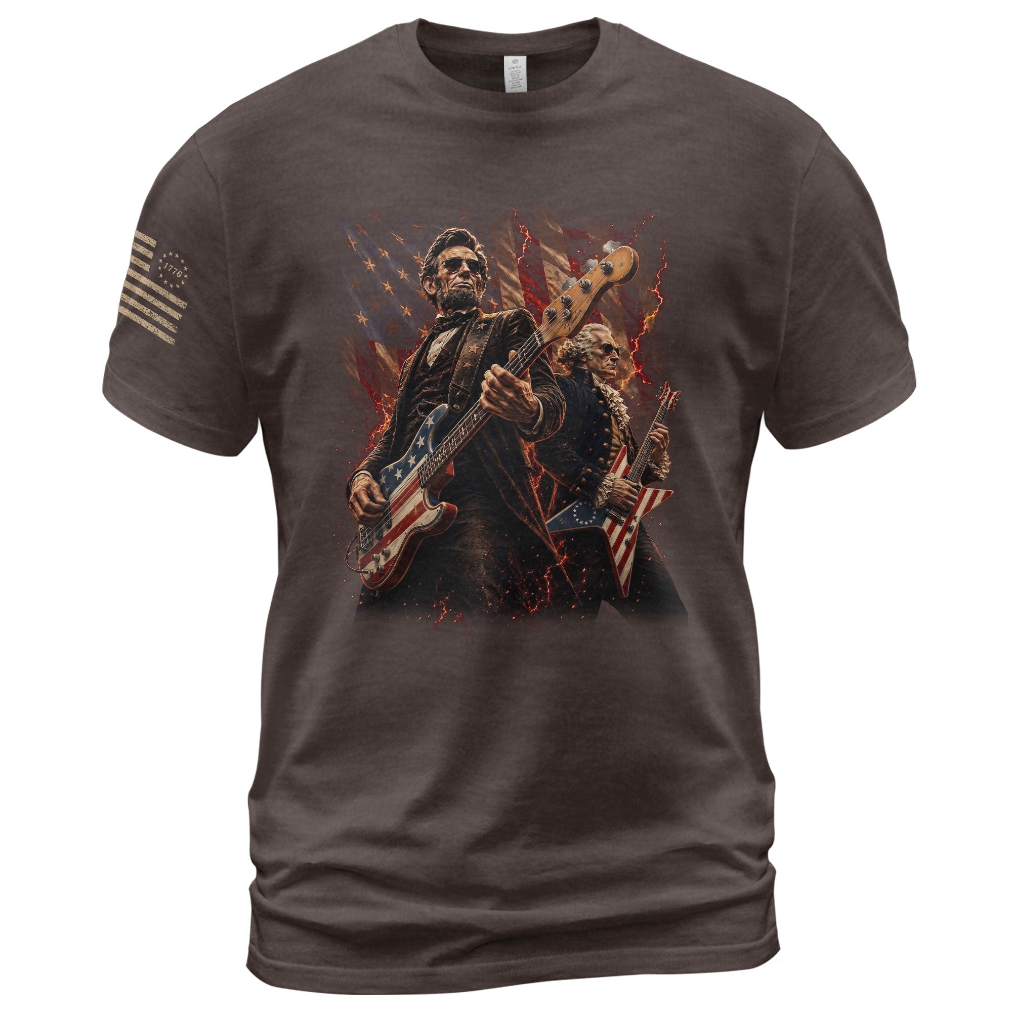 Patriotic Guitar Heroes Shirt 250 Years of Freedom Vintage American Rock Tee