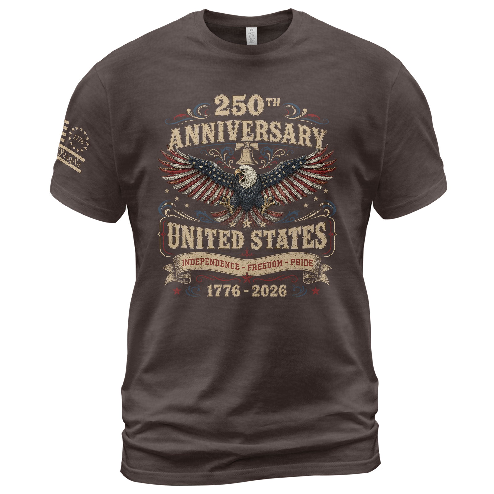 US 250th Anniversary Eagle Shirt 1776-2026 Patriotic Graphic Tee Independence Apparel