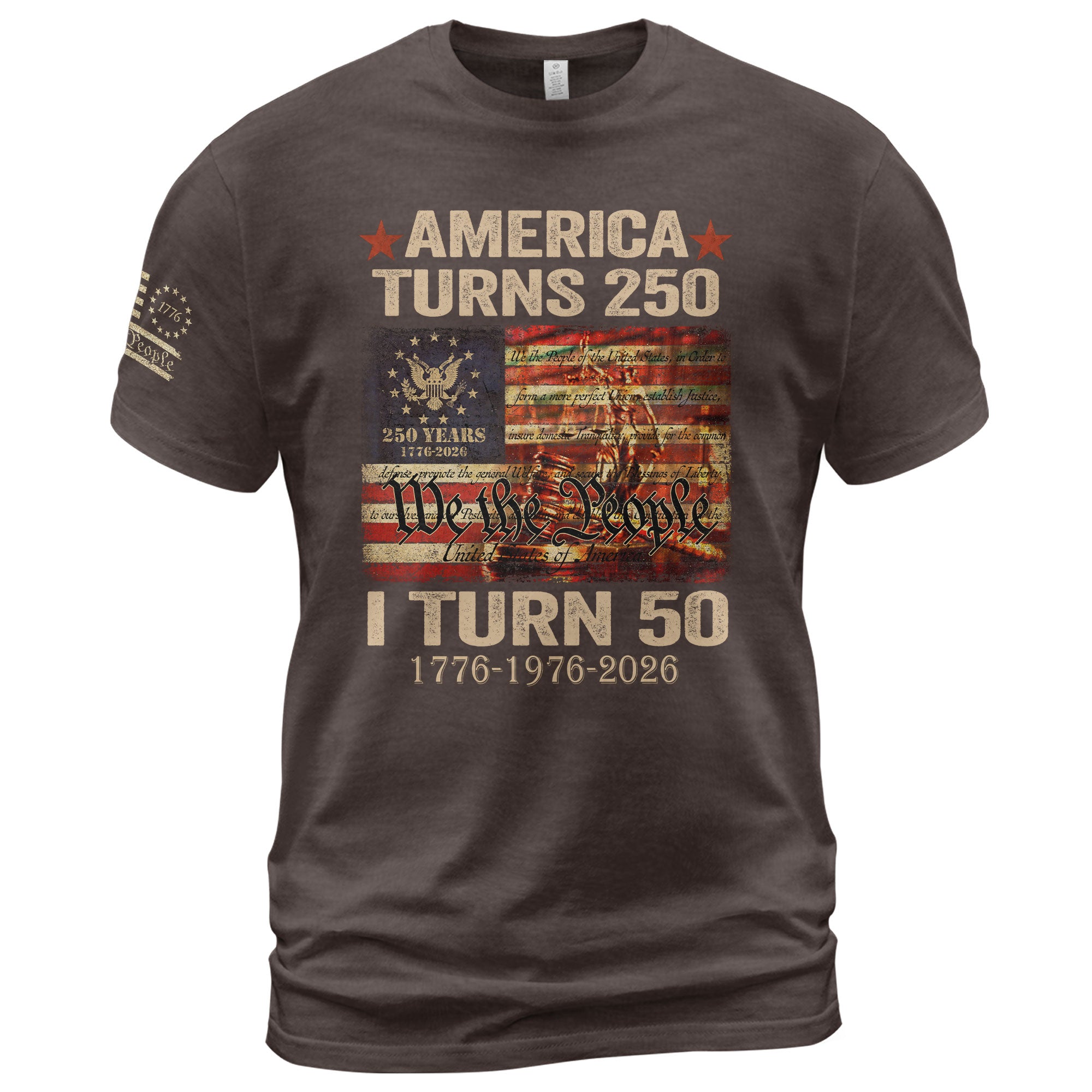 1976 Limited Edition 50th Birthday Shirt Patriotic We The People Graphic Tee 2026