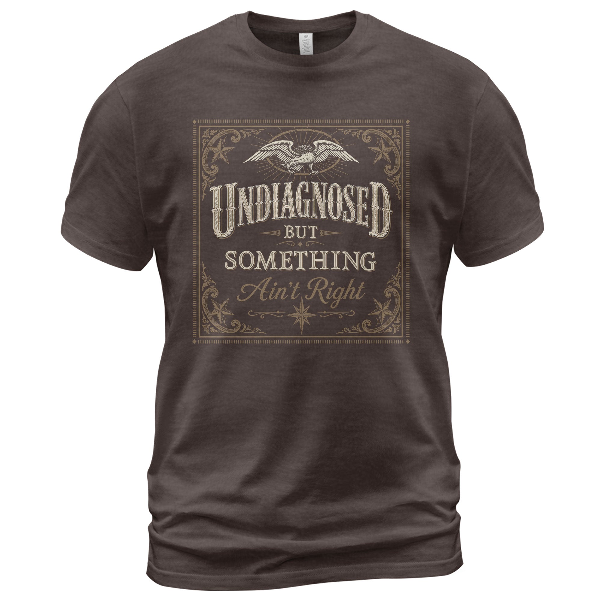 Undiagnosed But Something Ain't Right Tshirt - Vintage Filigree Chronic Illness Tee
