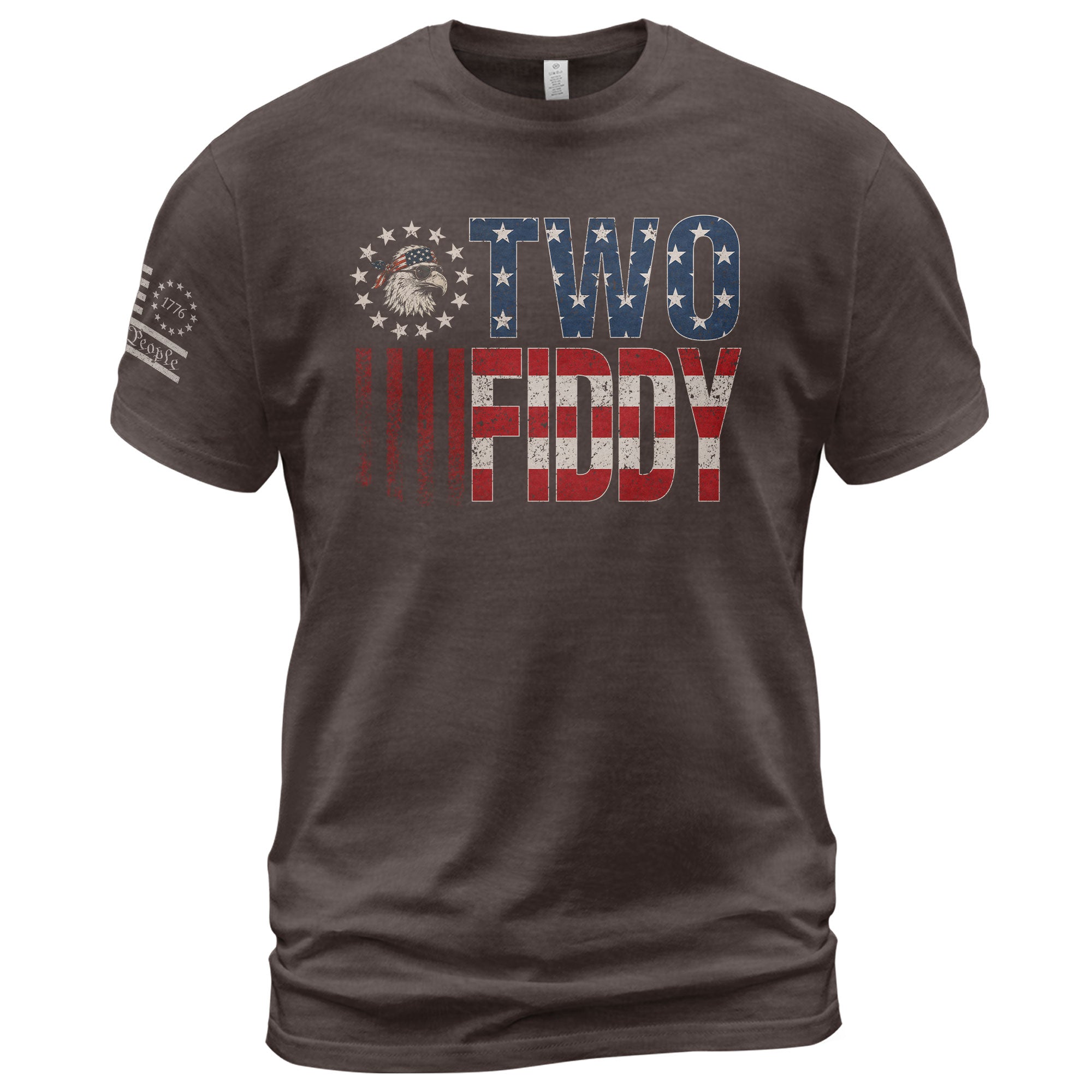 Two Fiddy Star-Spangled Graphic Tee - Patriotic 250th Anniversary Vintage Cotton Shirt