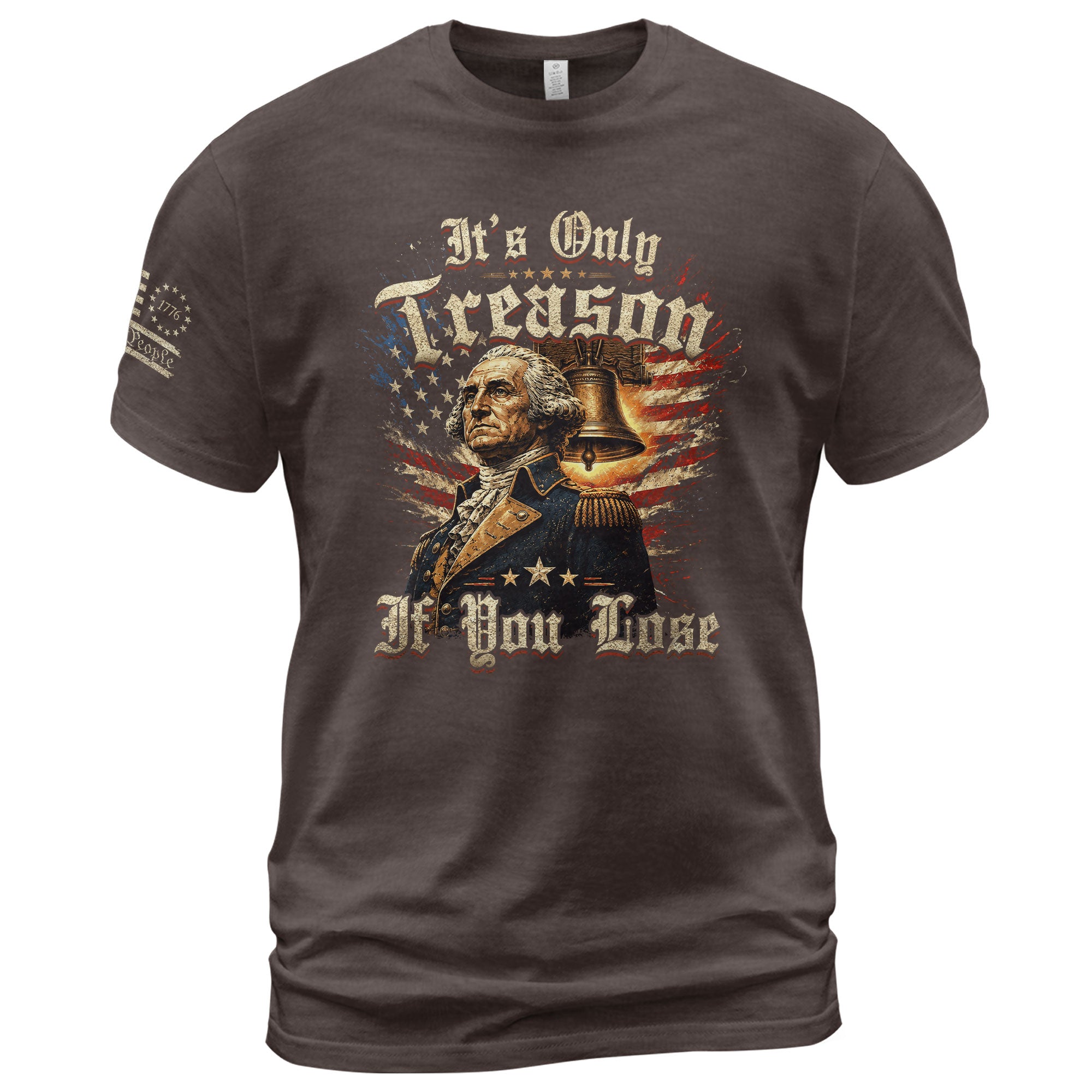 George Washington T-Shirt - It’s Only Treason If You Lose American Flag Graphic Tee