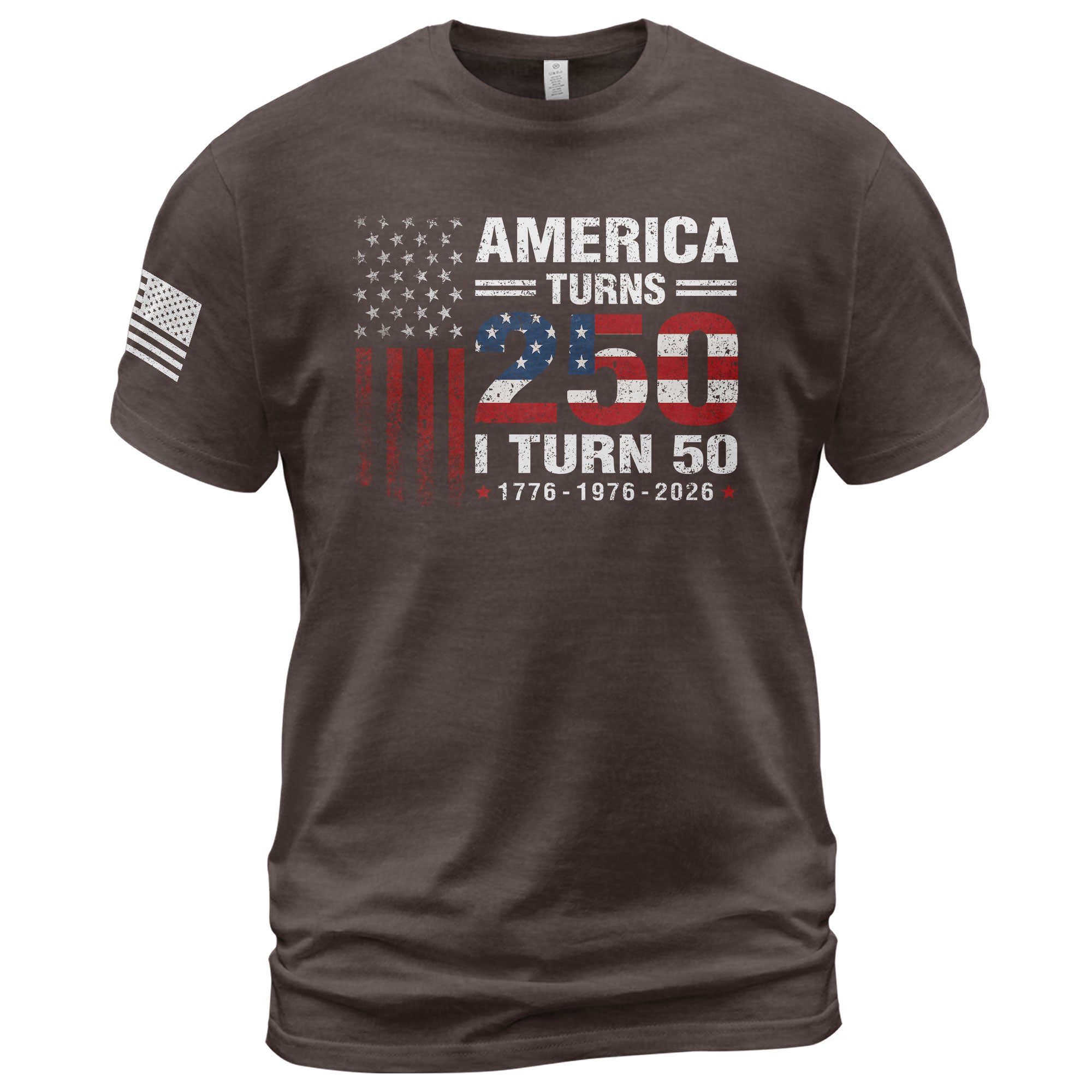 Vintage Style 250 & 50 Birthday Shirt: 1776-2026 Patriotic Anniversary Graphic Tee