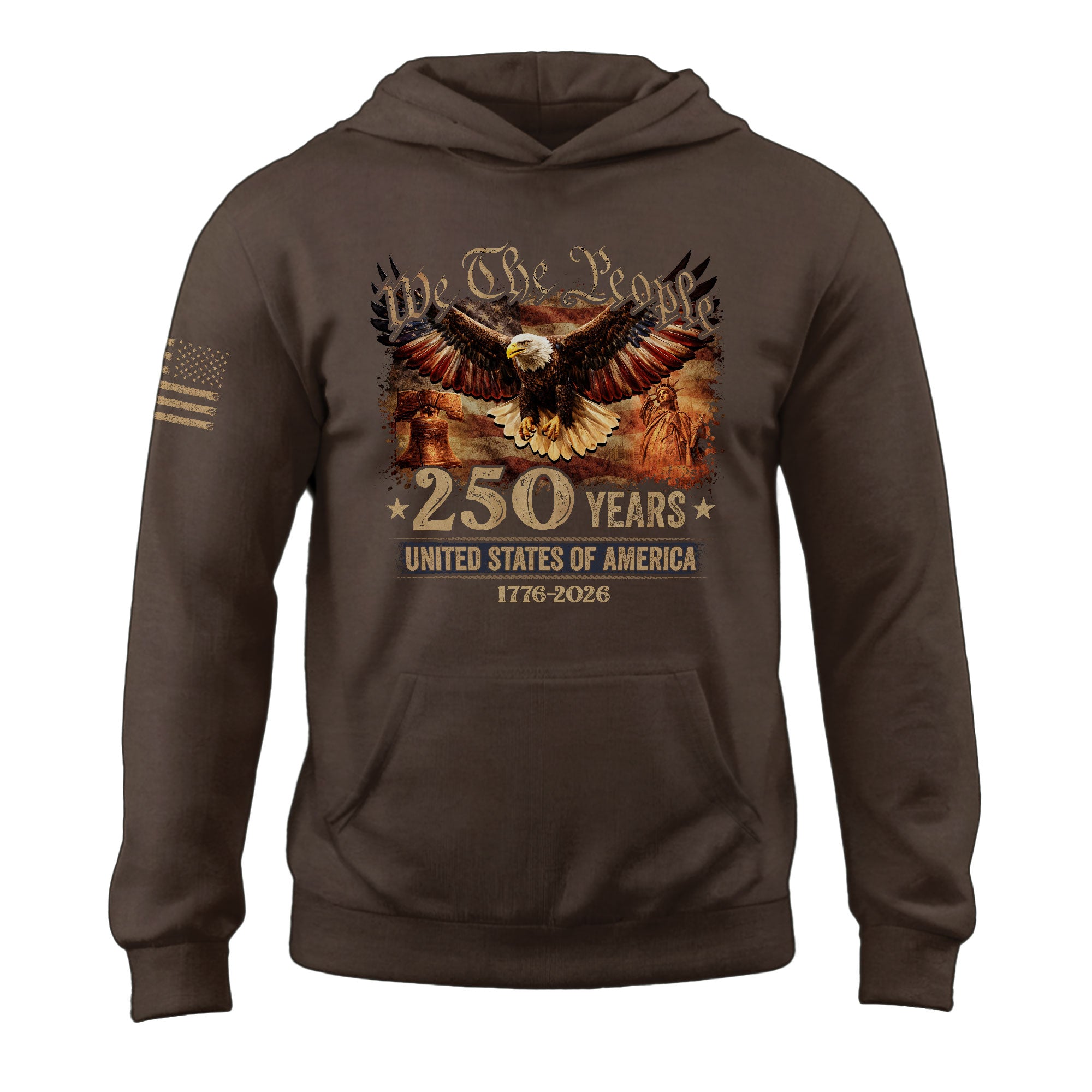 America 250th Anniversary Hoodie 1776–2026, Patriotic USA Freedom Theme