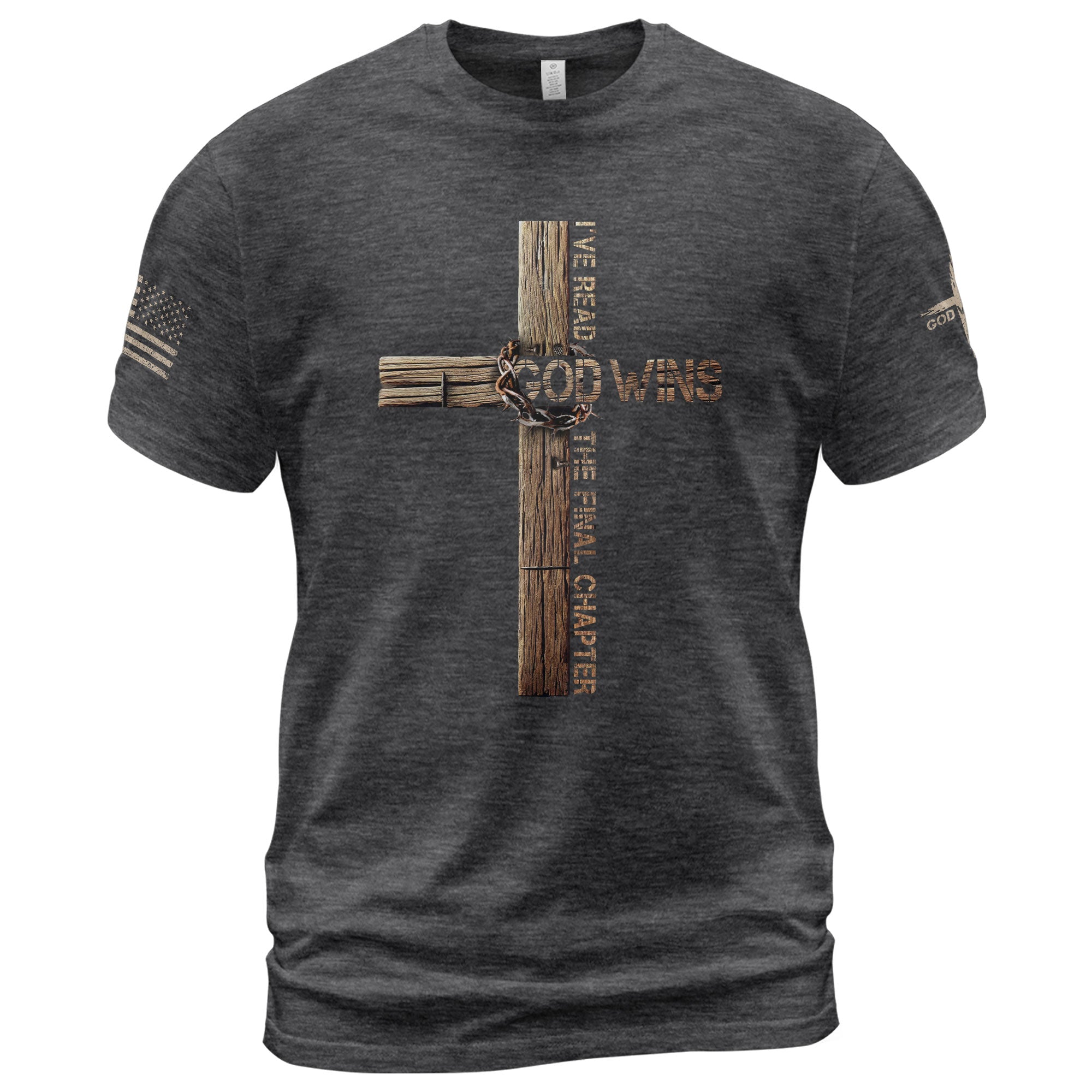 Victory in Christ T-Shirt – God Wins Cross Design