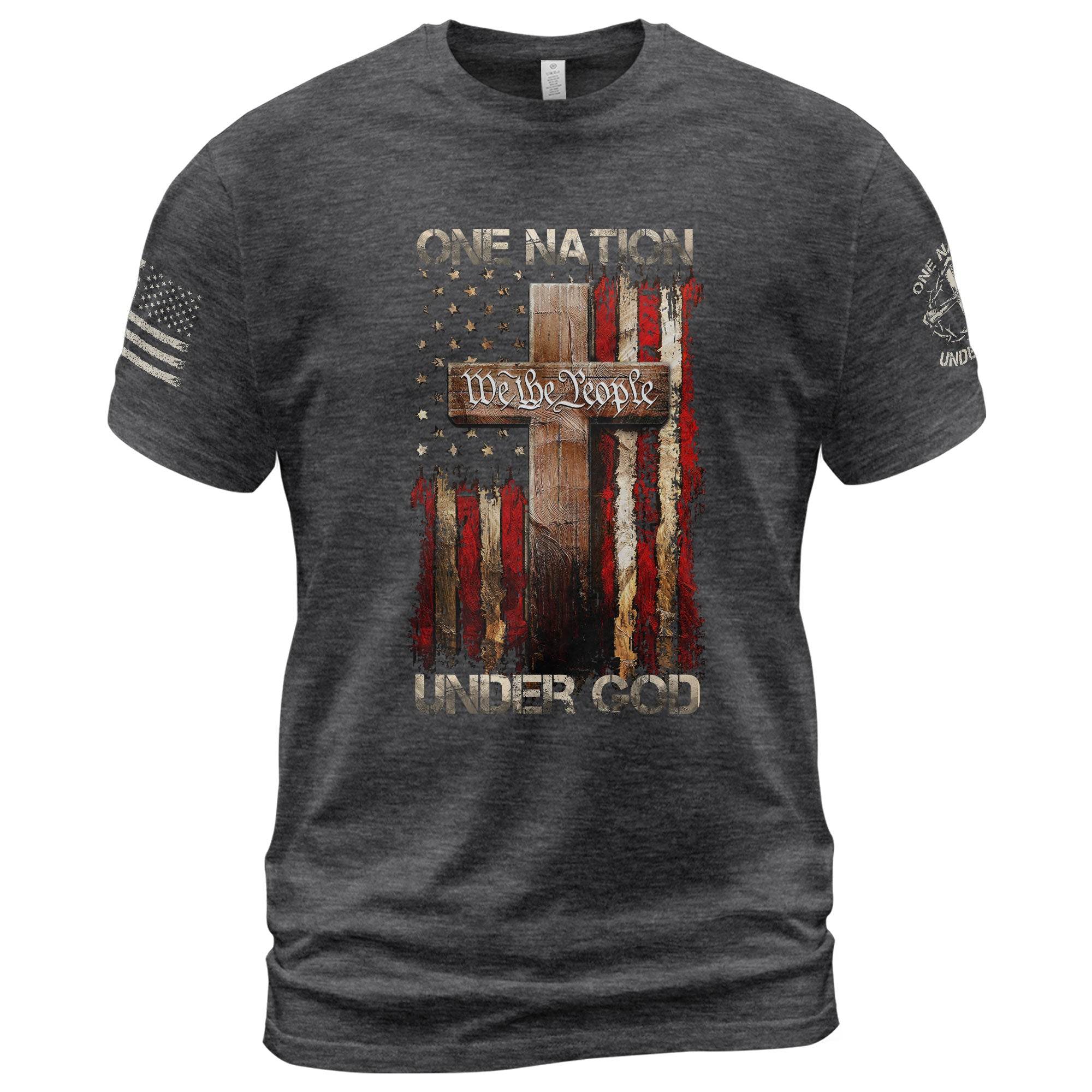One Nation Under God T-Shirt – We The People - Rust Field Wear