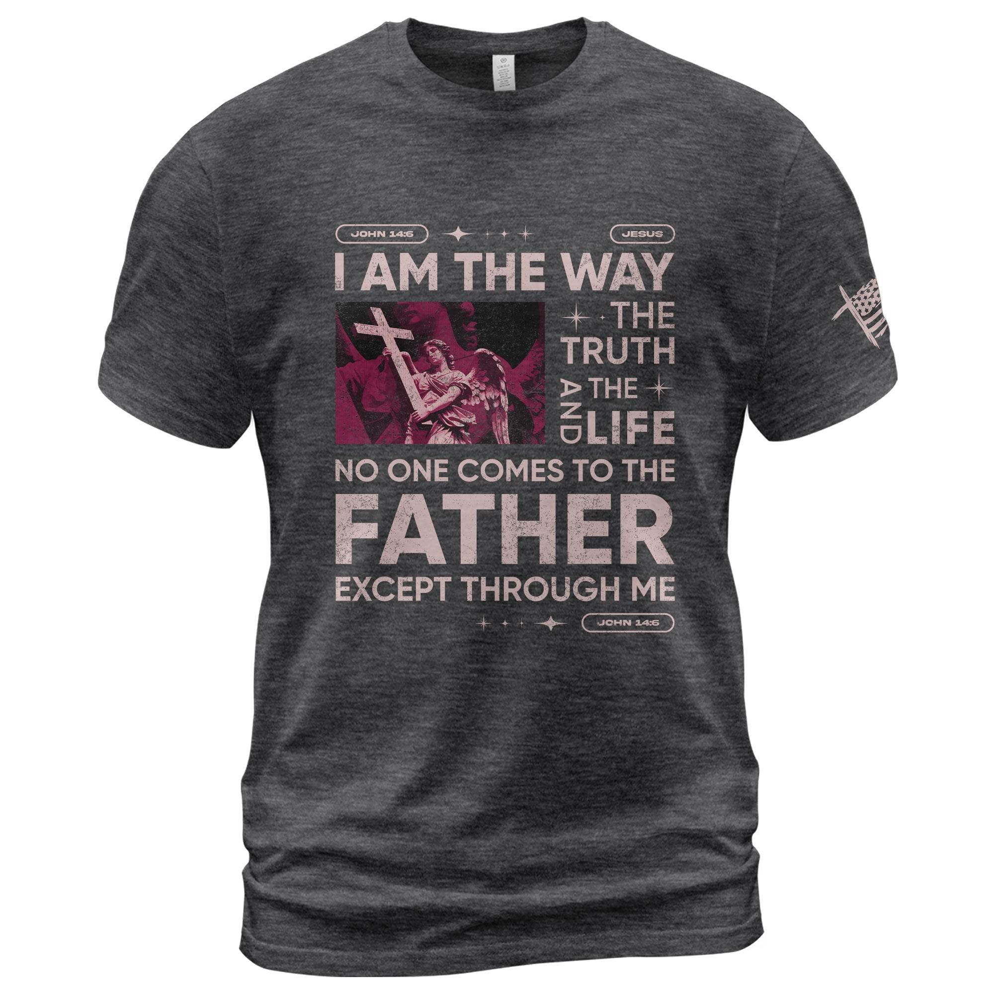I Am the Way – Rose Scripture T-Shirt - Rust Field Wear