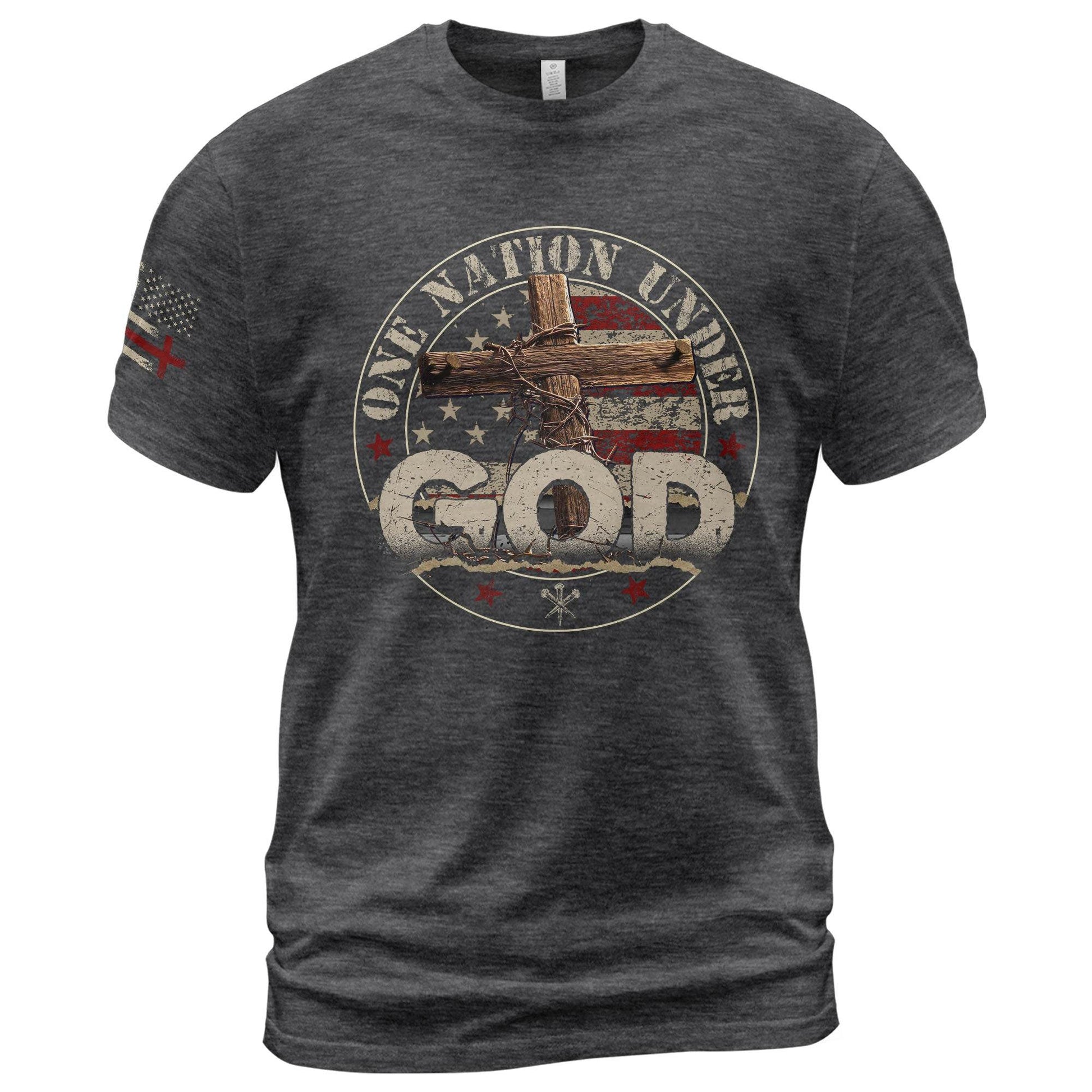 One Nation Under God Christian Shirt - Rust Field Wear