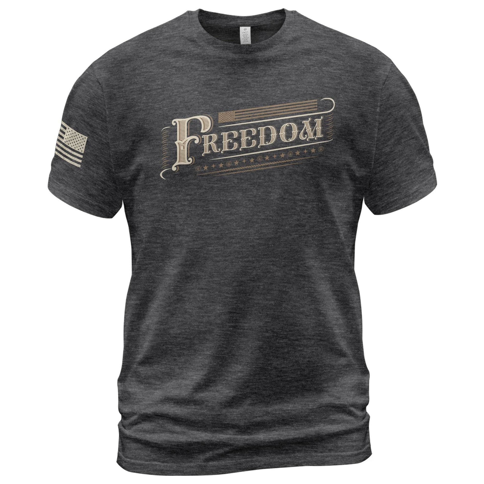 Vintage 'Freedom' Script T-Shirt - Rust Field Wear