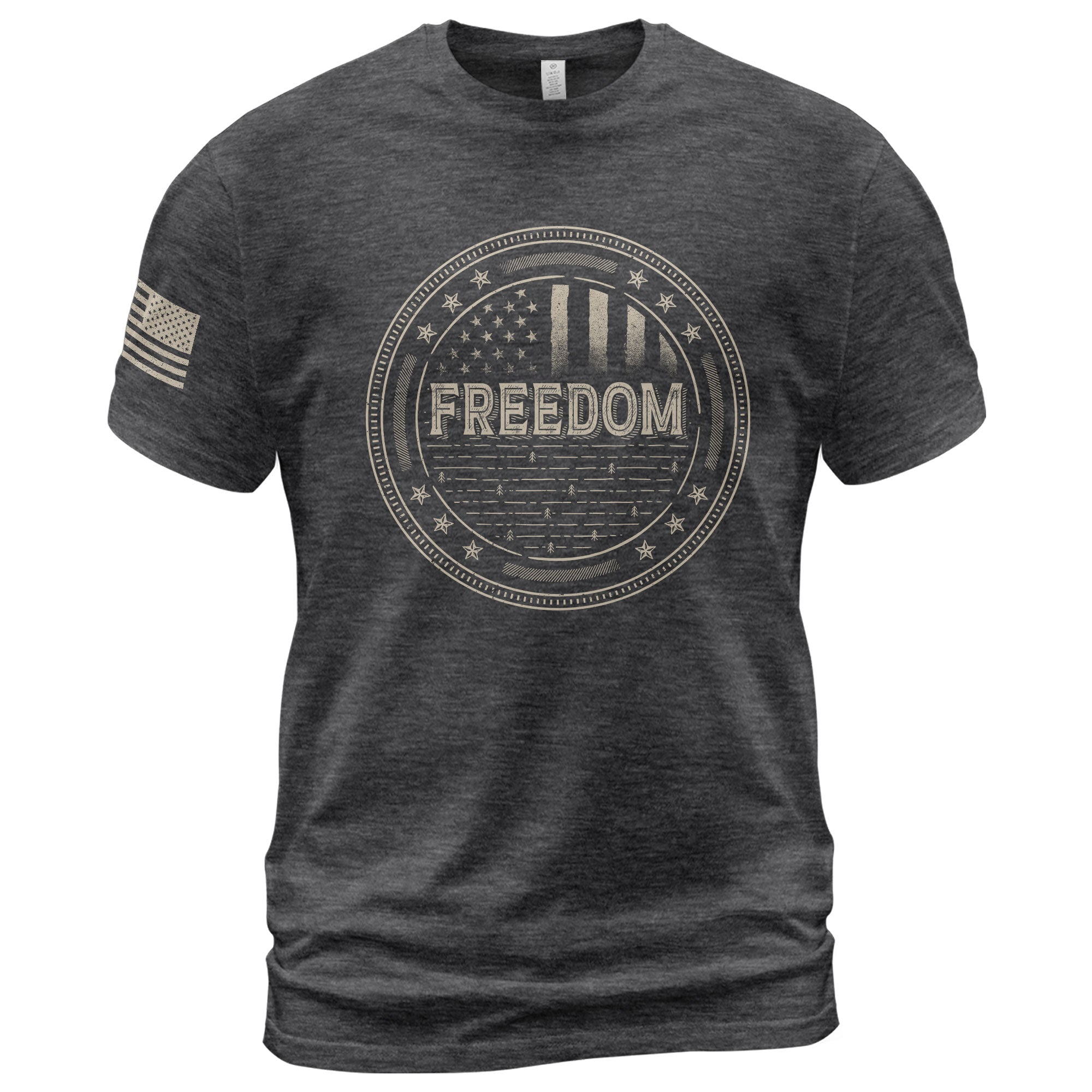 Freedom Honor Seal Patriotic Tribute T-Shirt