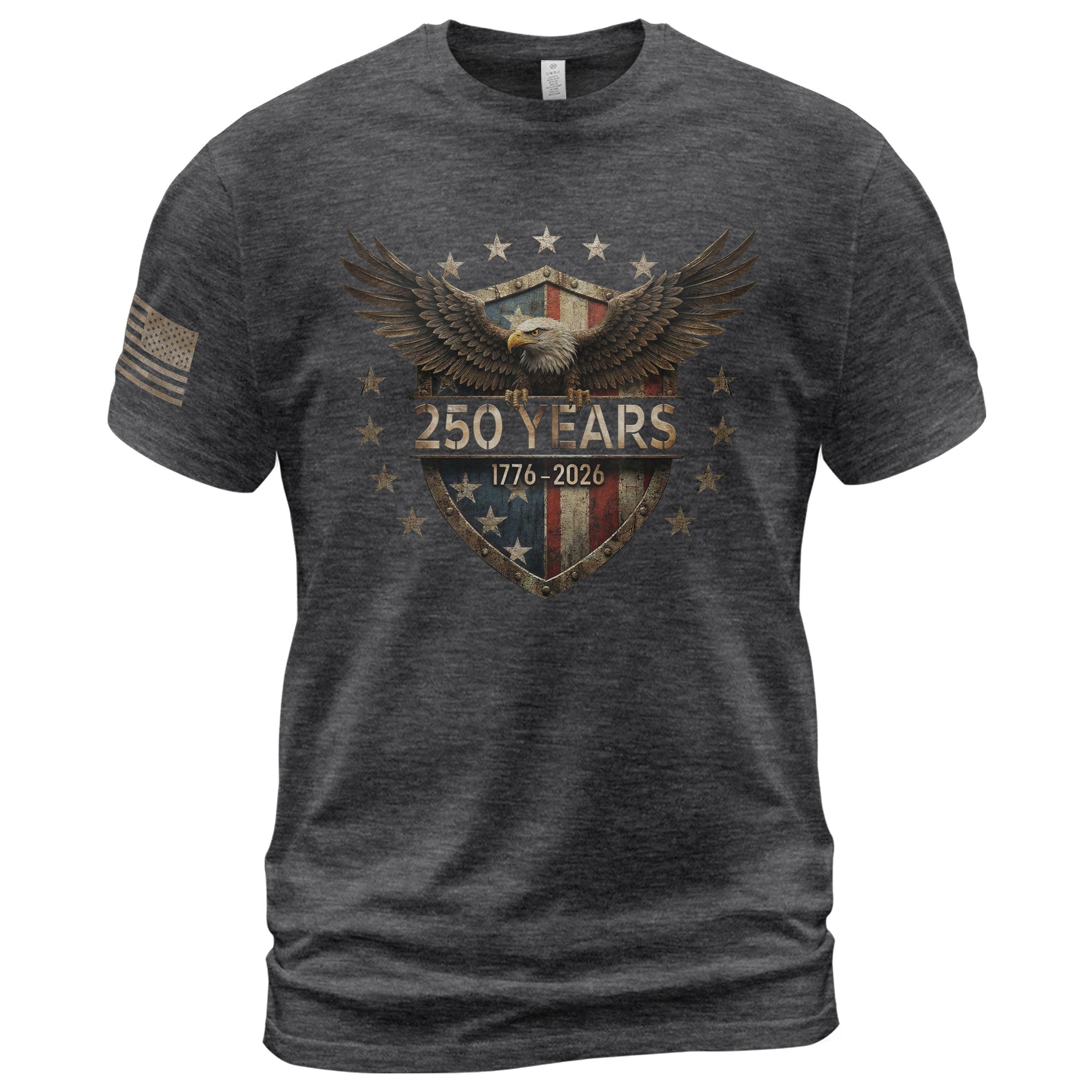 USA 250th Anniversary Shirt 1776-2026 American Flag Eagle Patriotic for Men