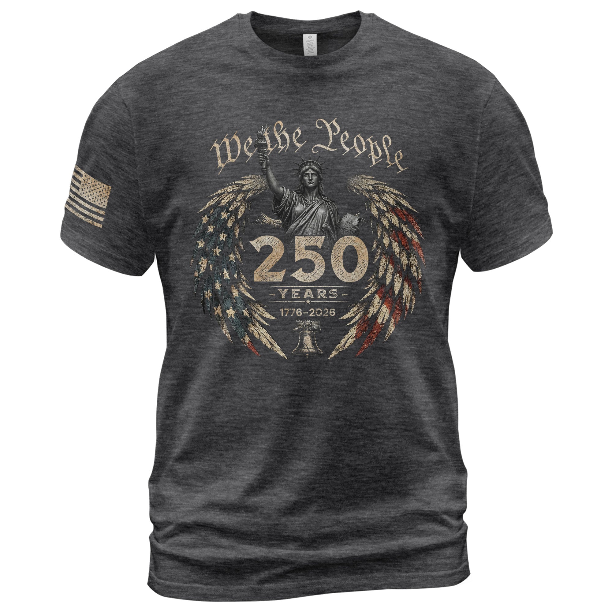 USA 250th Anniversary Shirt 1776-2026 We The People Statue of Liberty Patriotic for Men