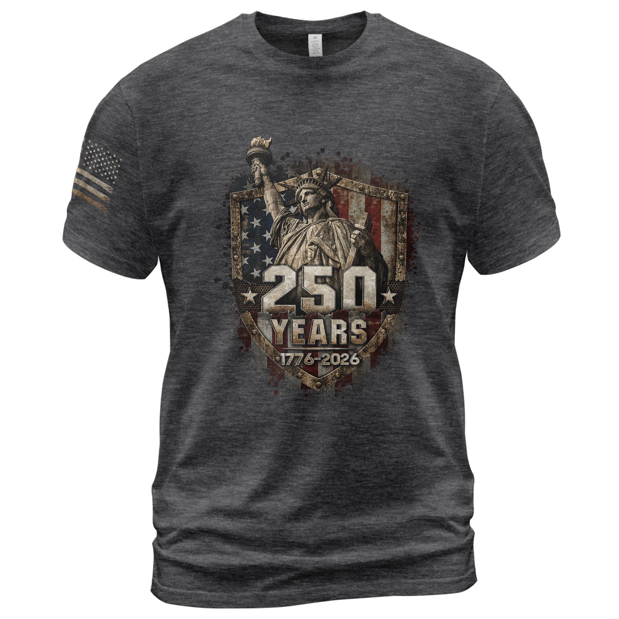 USA 250th Anniversary Shirt 1776-2026 Statue of Liberty Patriotic American Flag