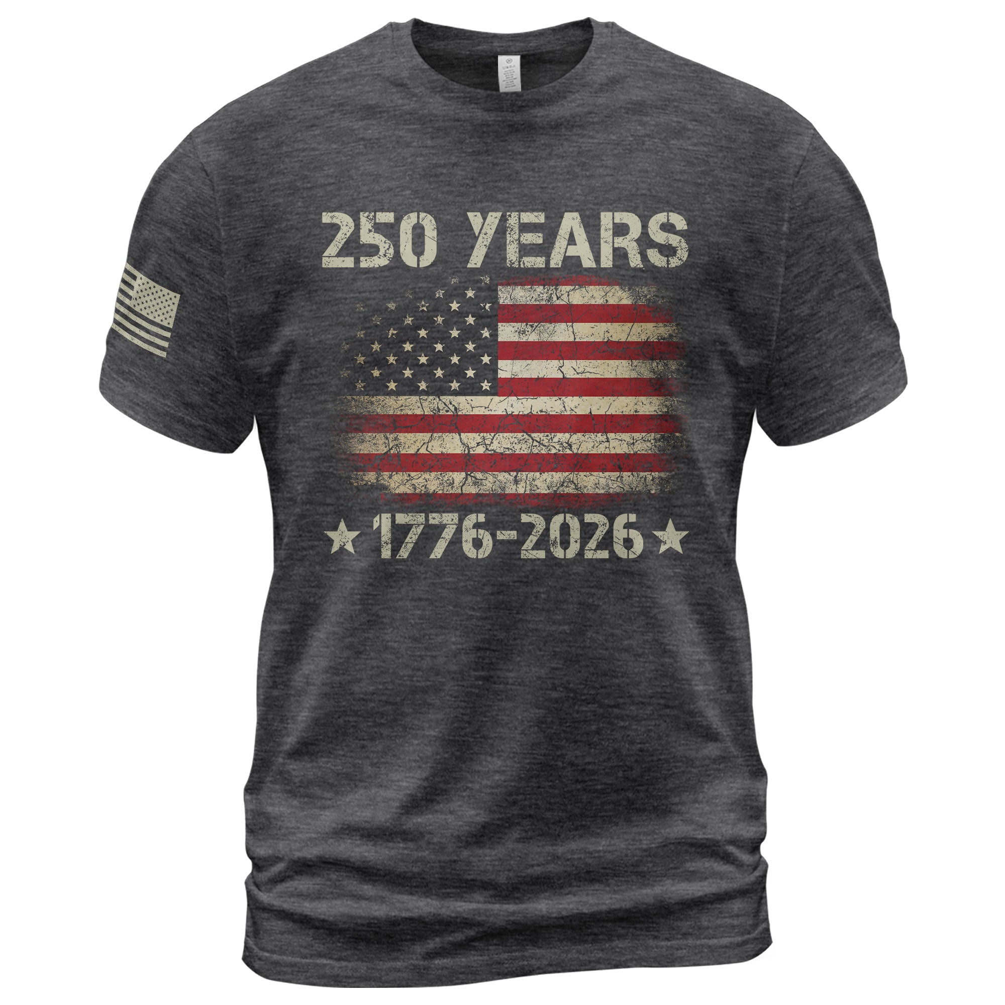 250 Years American Independence T-Shirt 1776–2026 – Vintage USA Flag Patriotic Shirt