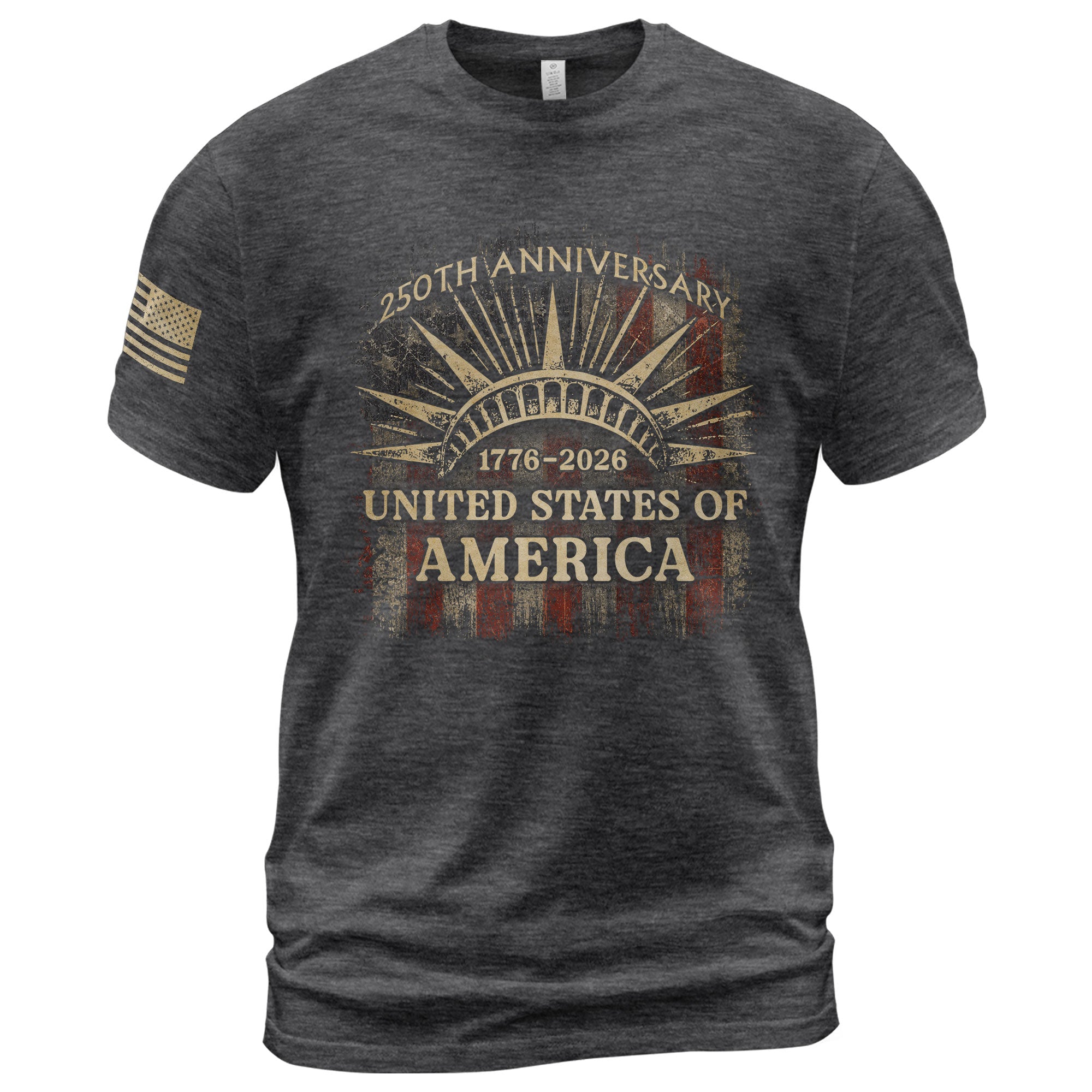 United States of America 250th Anniversary Shirt 1776-2026 Lady Liberty Crown Patriotic