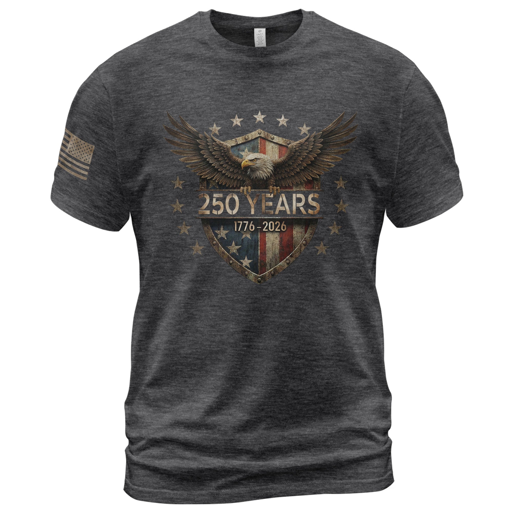 USA 250th Anniversary Shirt 1776-2026 American Flag Eagle Patriotic for Men