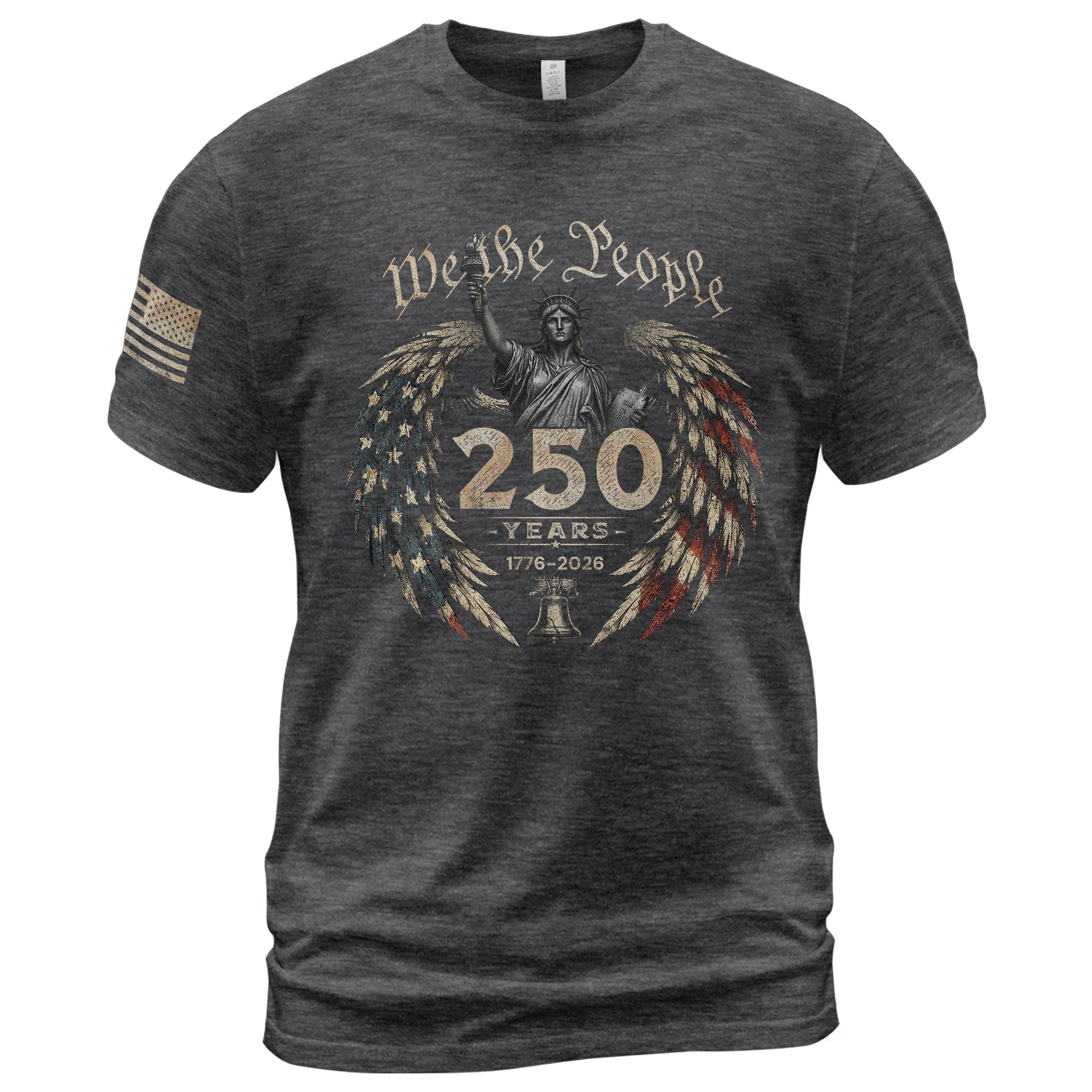 USA 250th Anniversary Shirt 1776-2026 We The People Statue of Liberty Patriotic for Men