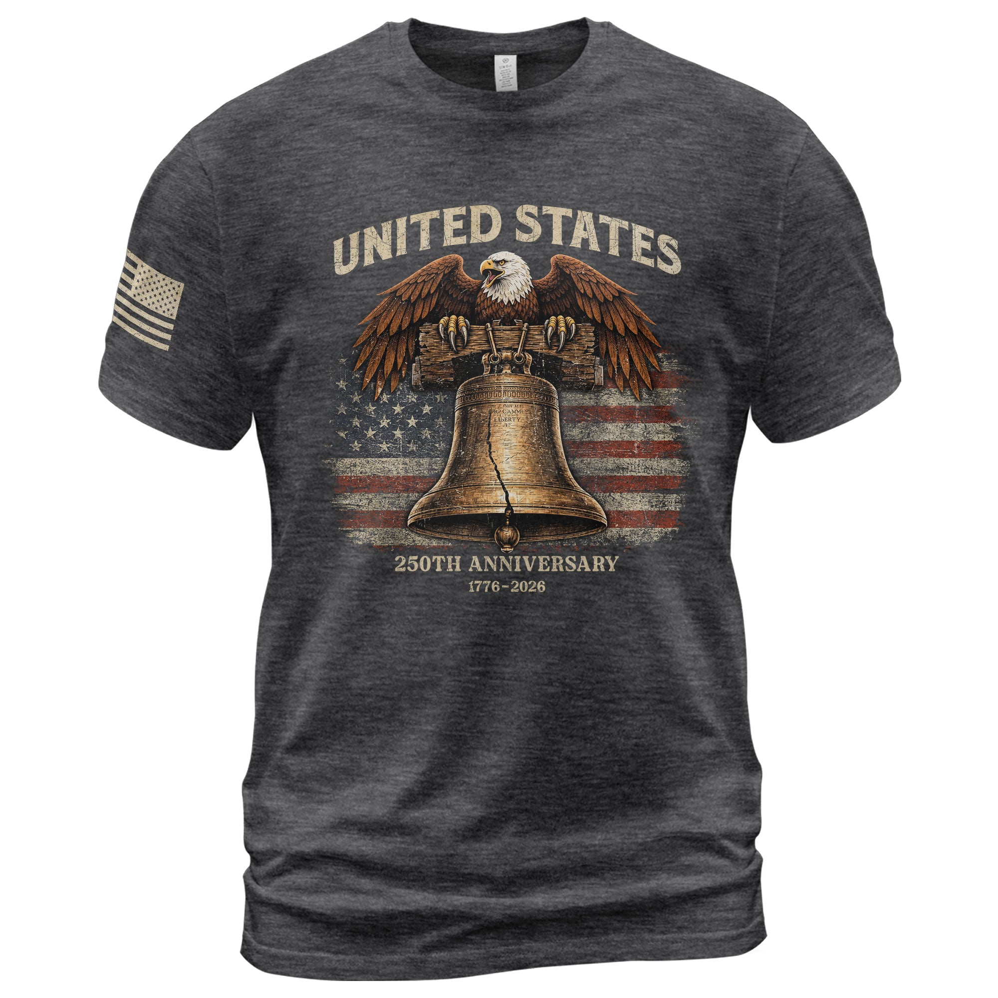 USA 250th Anniversary 250 Years Shirt 1776 2026 Liberty Bell Eagle American Pride