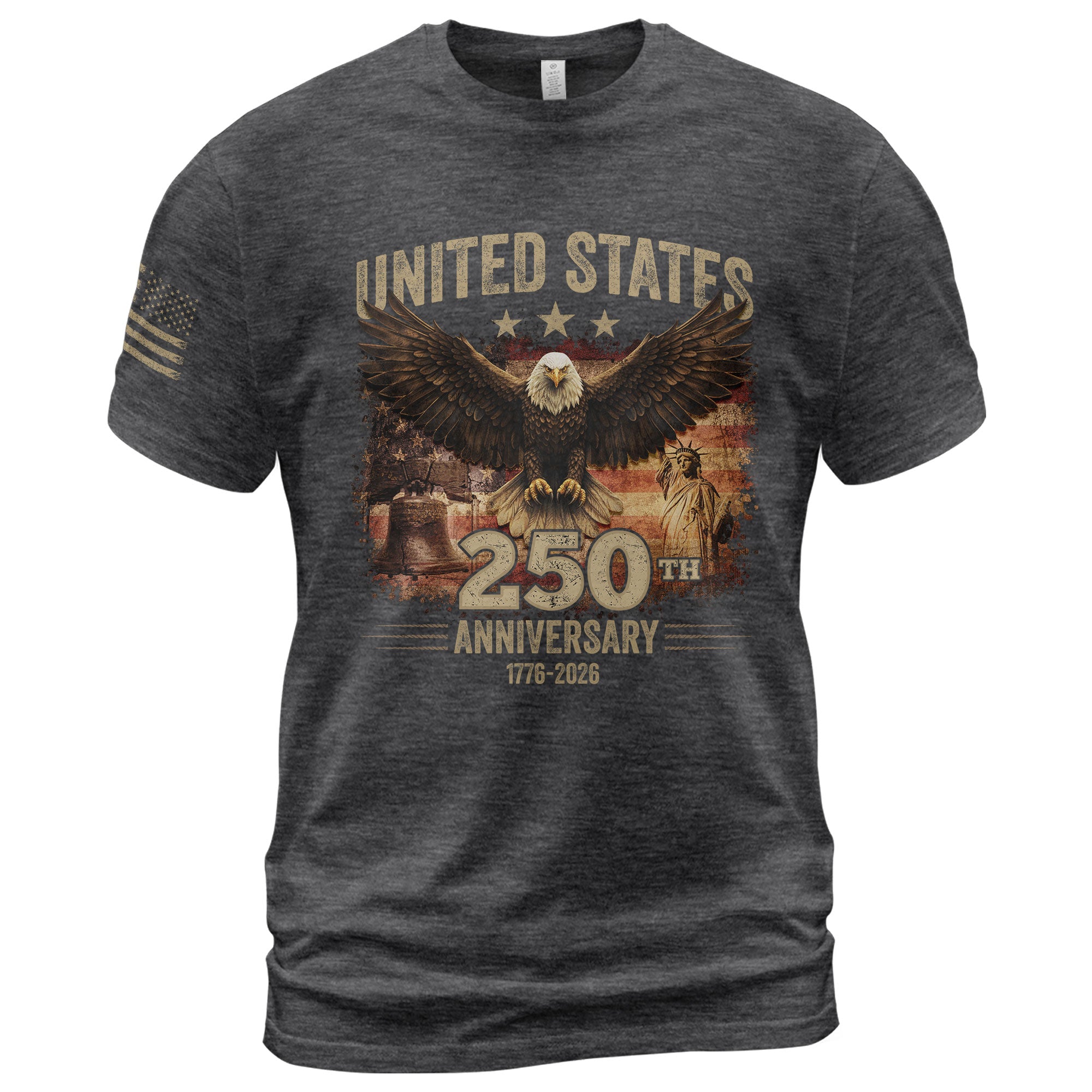 USA 250th Anniversary 250 Years Shirt 1776-2026 Vintage American Eagle Liberty Bell