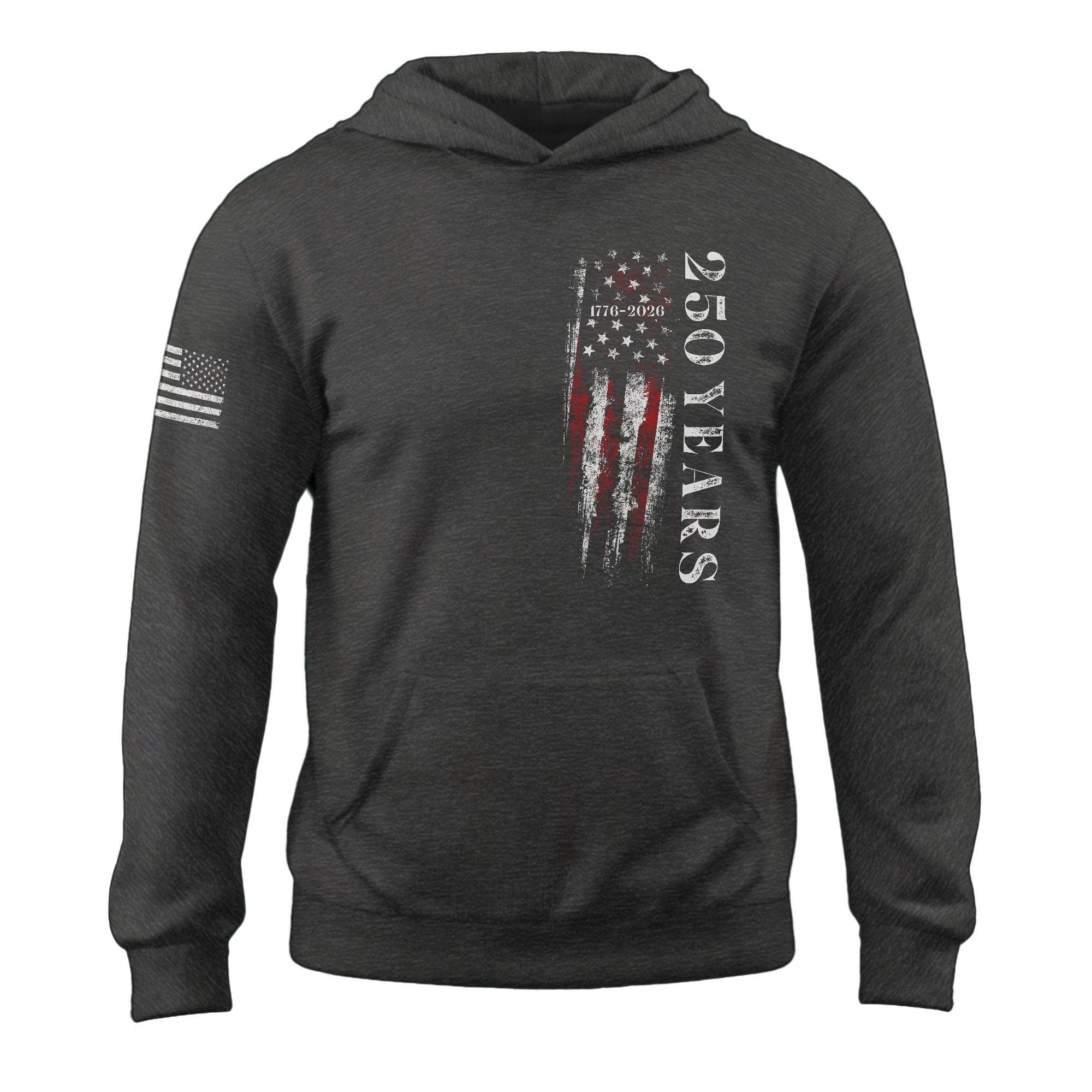 USA 250th Anniversary 250 Years Hoodie 1776-2026 American Flag Vintage Patriotic