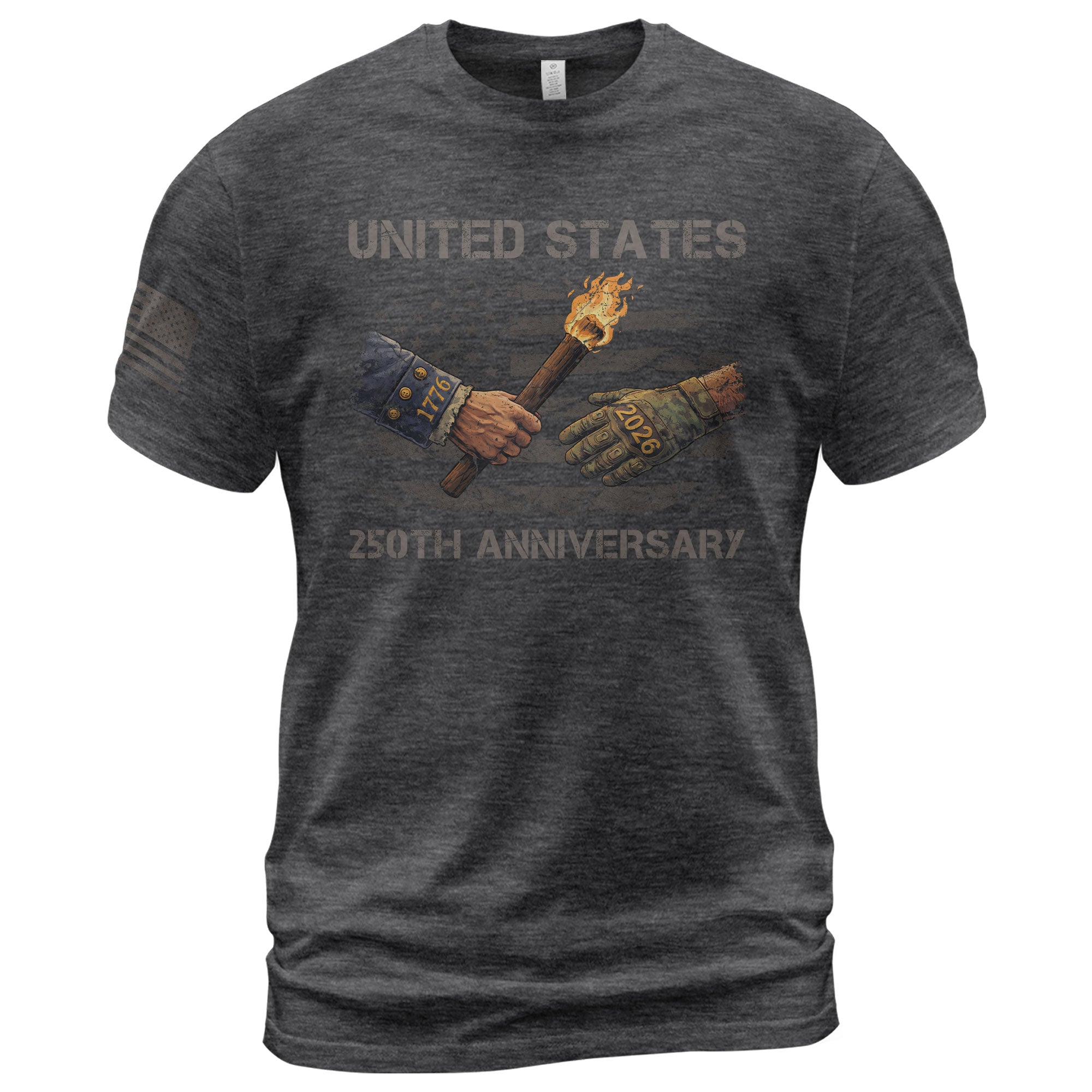 USA 250th Anniversary Semiquincentennial 250 Years Shirt 1776-2026 Past and Present Torch of Freedom Patriotic