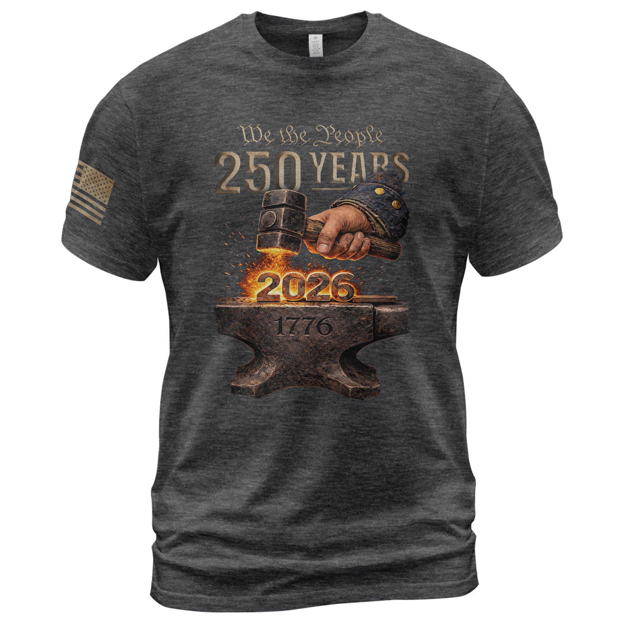 United States 250th Anniversary 250 Years Semiquincentennial Shirt 1776-2026 Forged in Liberty Patriotic Heritage