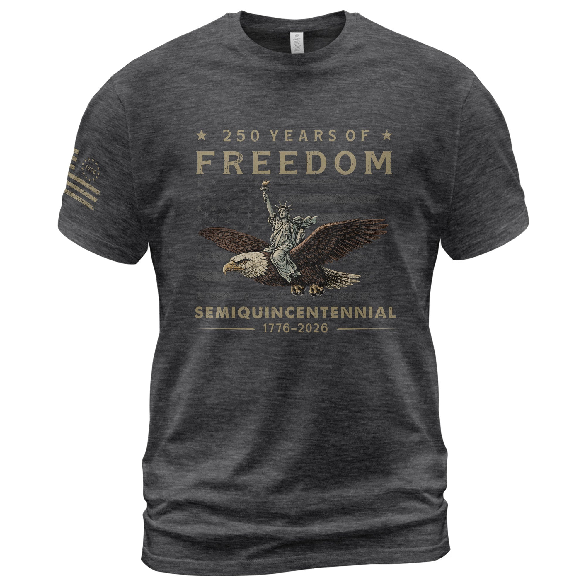 USA 250th Anniversary Shirt 250 Years of Freedom Semiquincentennial 1776-2026 We The People Eagle Lady Liberty Patriotic