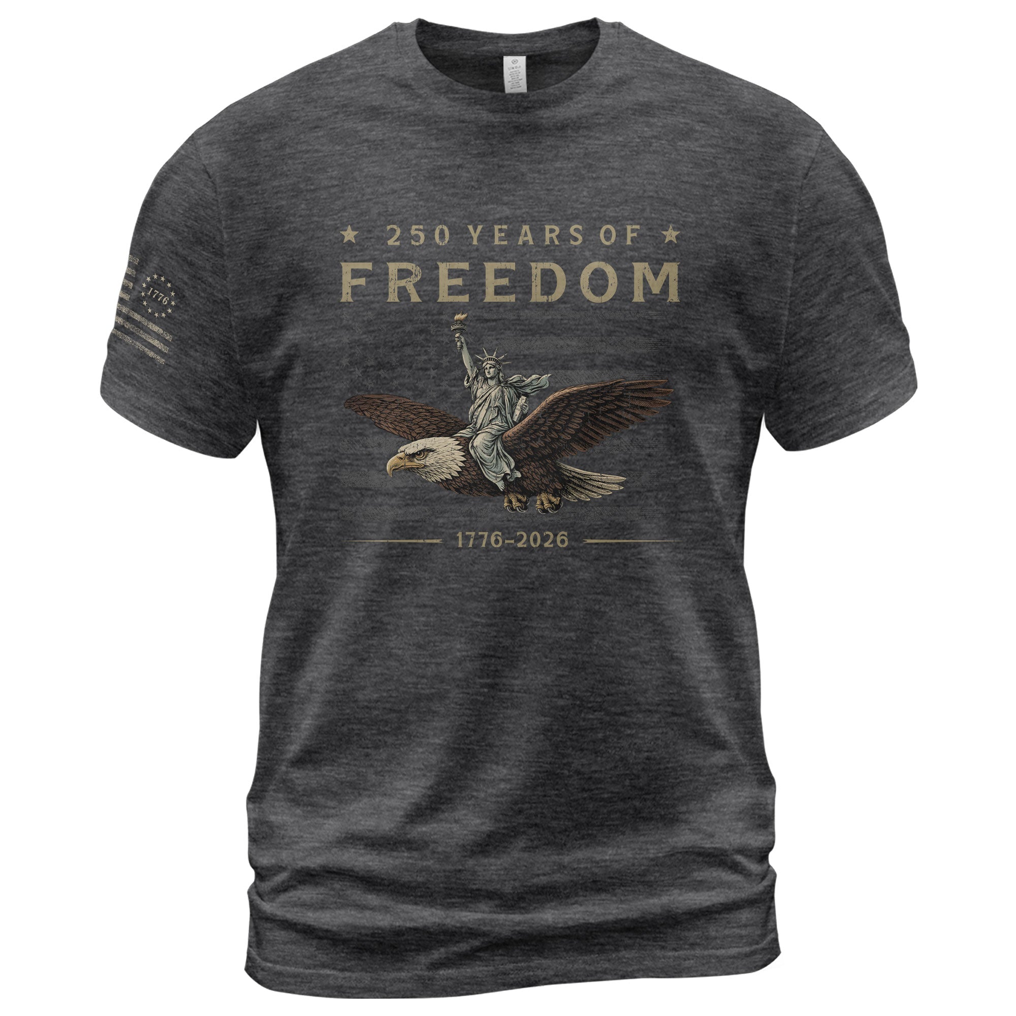 USA 250th Anniversary Shirt 250 Years of Freedom 1776-2026 We The People Eagle Lady Liberty Patriotic