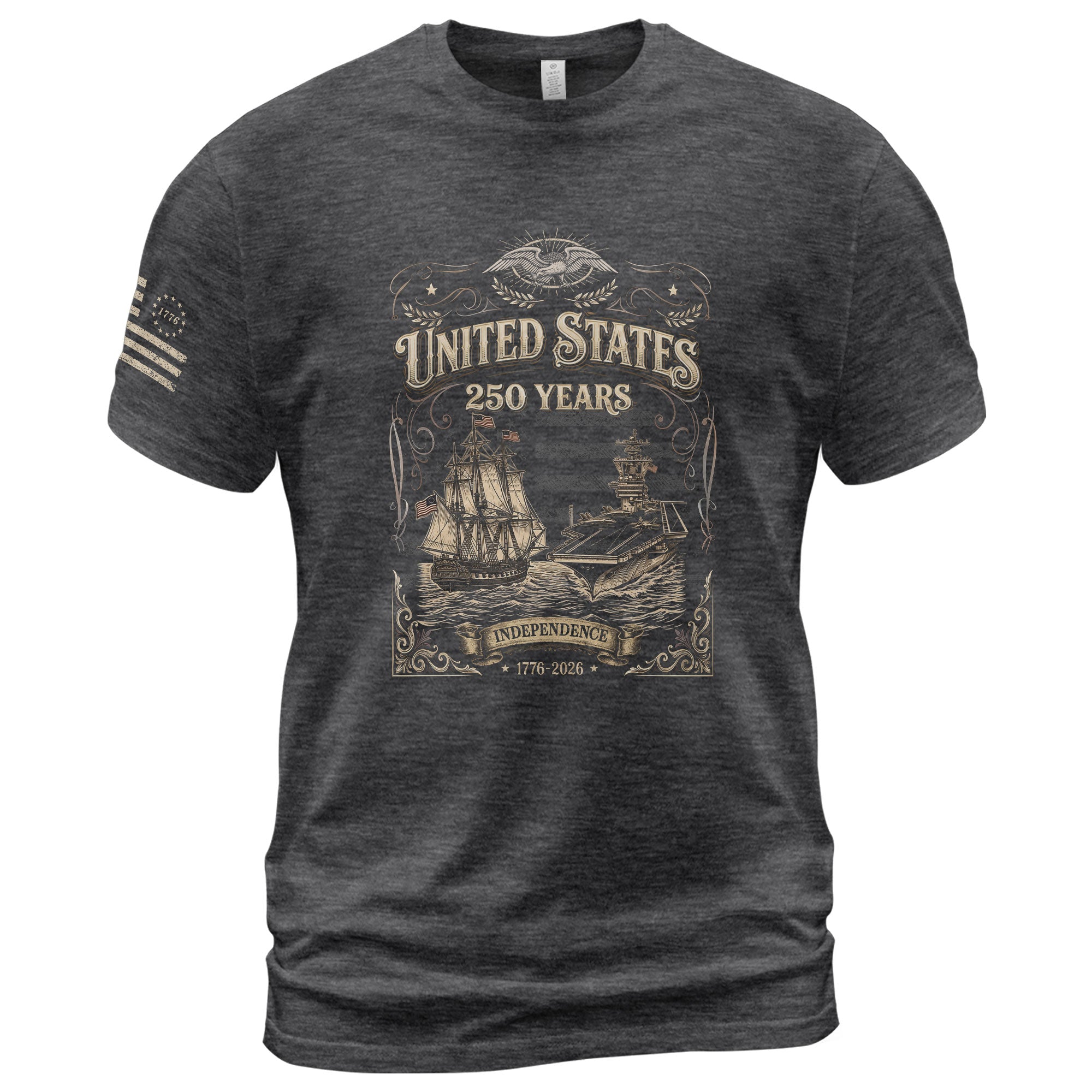 USA 250 Years Anniversary Shirt 1776–2026, Freedom Heritage Apparel
