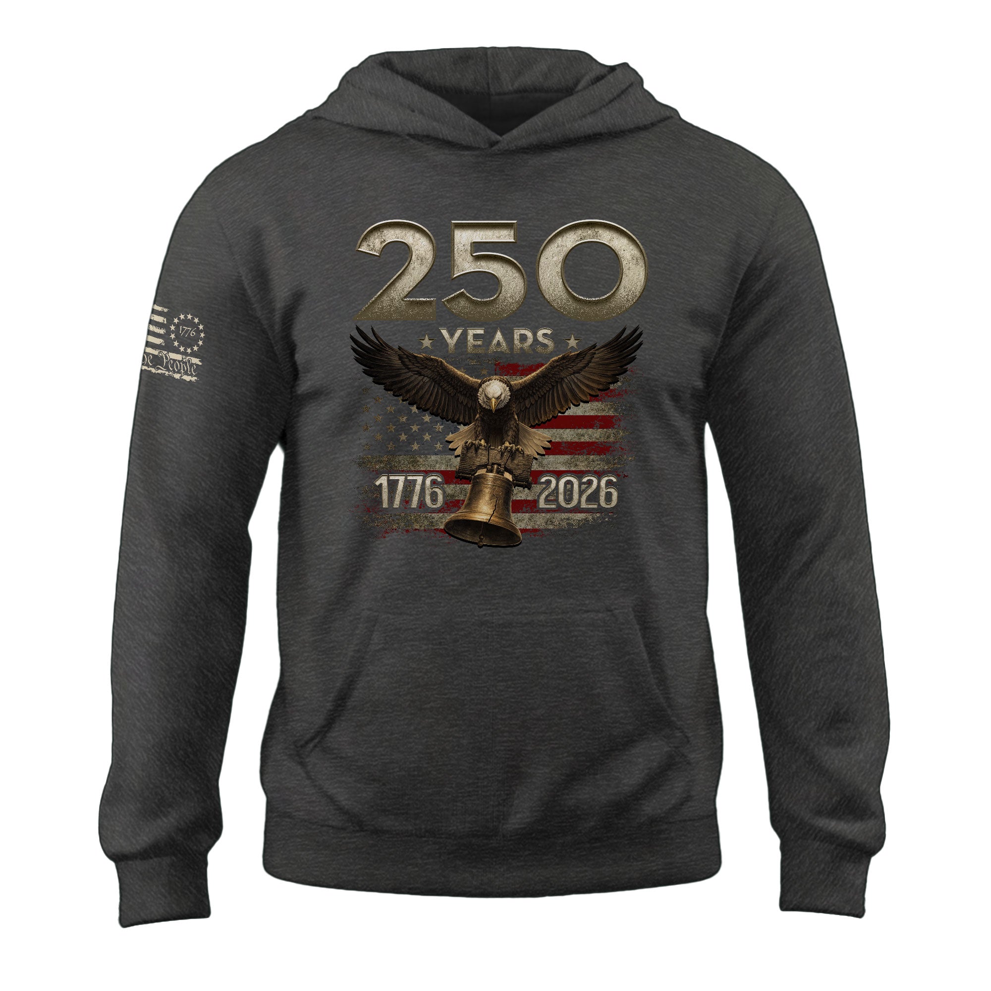 250th Anniversary USA Hoodie 1776–2026, Classic Patriotic American Heritage Celebration Apparel