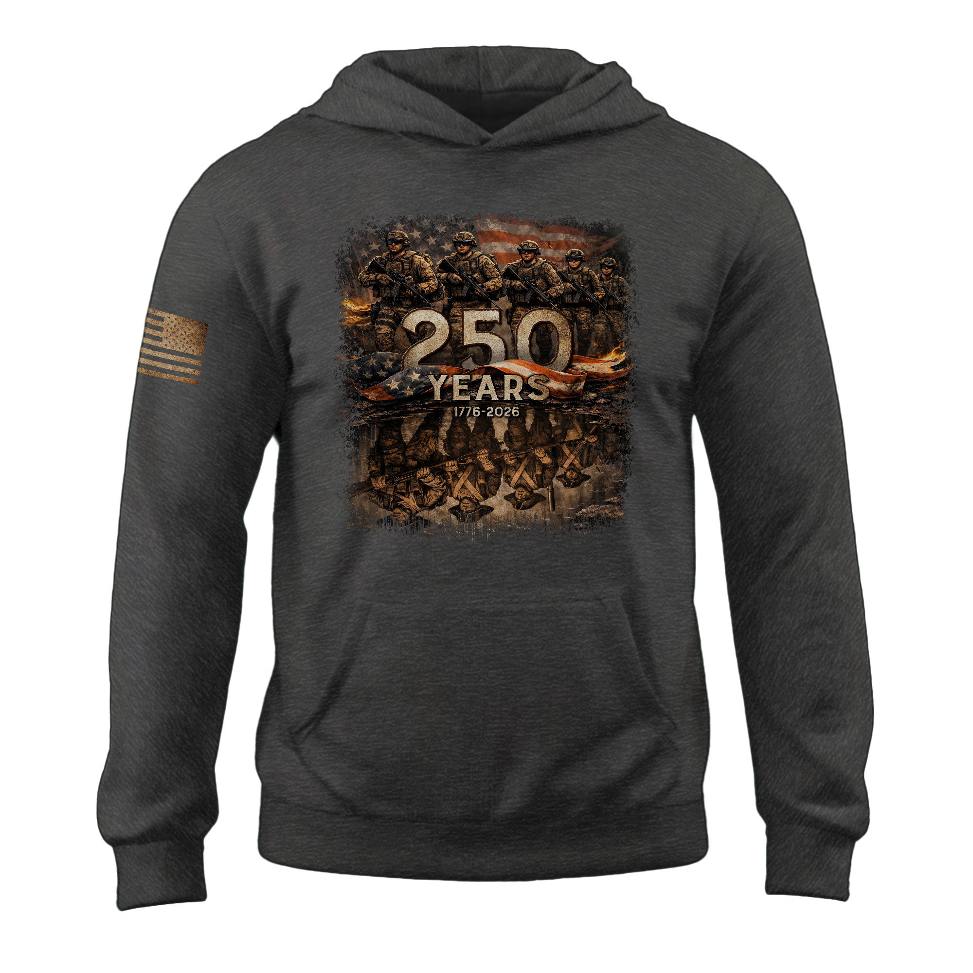 USA 250 Years Anniversary Hoodie 1776–2026, Vintage American Heritage Celebration Hoodie for Men and Women