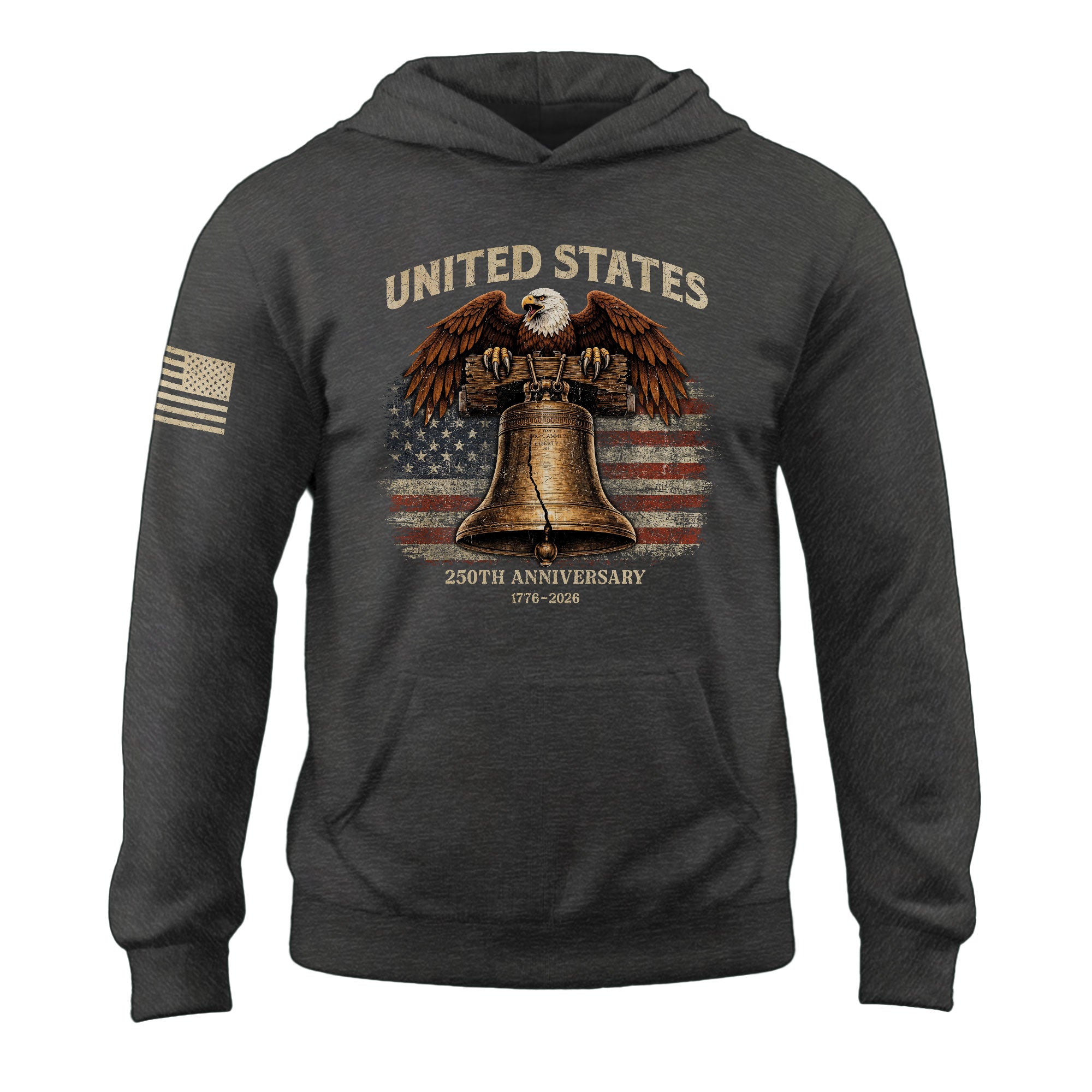 America 1776–2026 250 Years Anniversary Hoodie, Classic American History Celebration