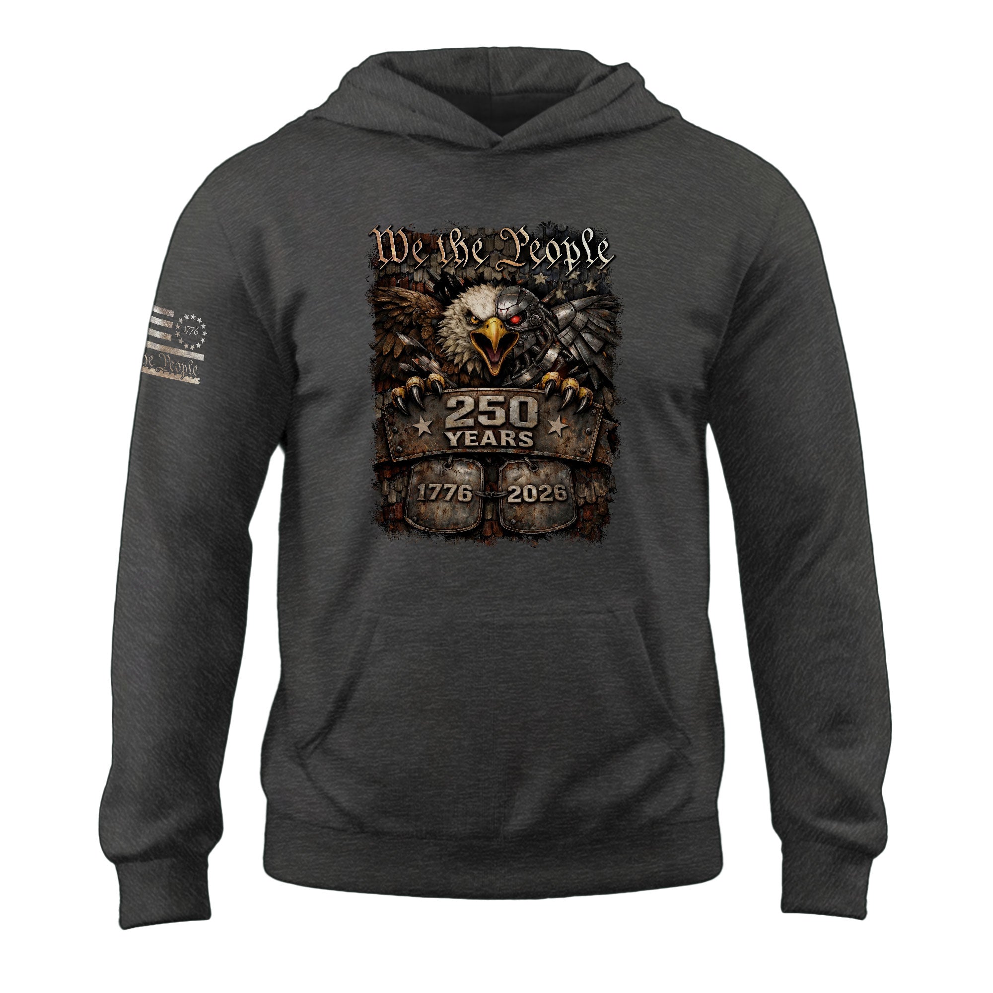 America 1776–2026 250 Years Anniversary Hoodie, Classic American History Commemorative Hoodie