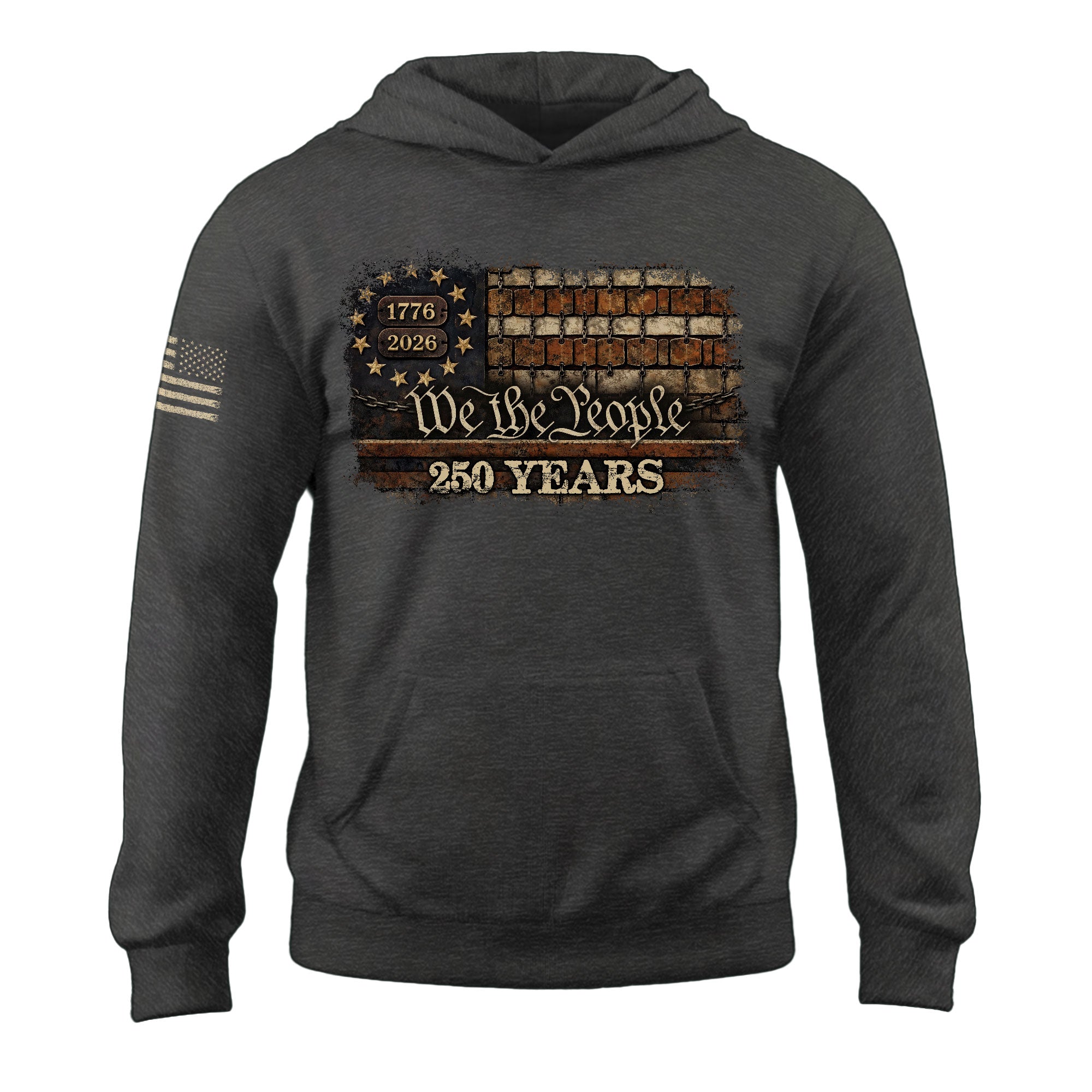250th Anniversary USA Hoodie 1776–2026, Timeless American Heritage Celebration Apparel Unisex