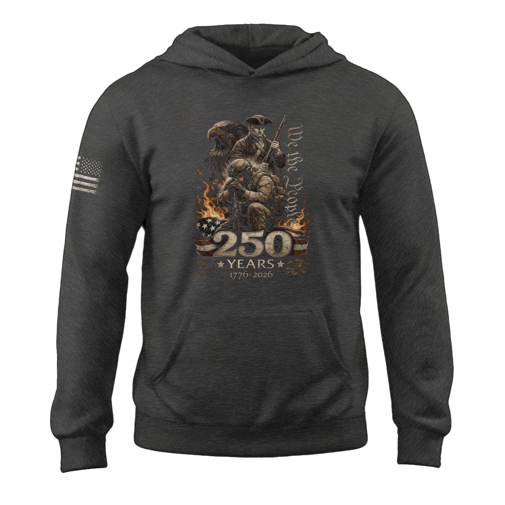 USA 1776–2026 250th Anniversary Hoodie, Timeless American Heritage Celebration Apparel
