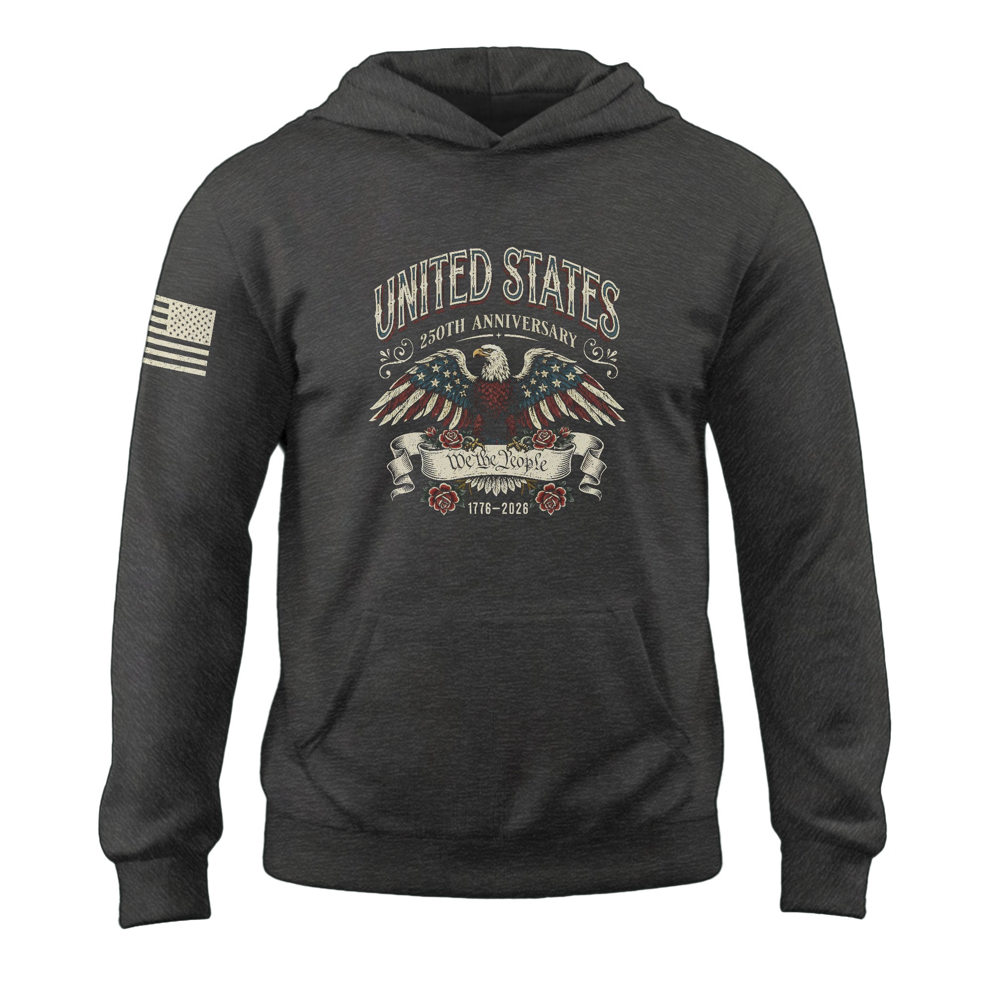 USA Semiquincentennial 250 Years Hoodie 1776–2026, Patriotic American Heritage Design