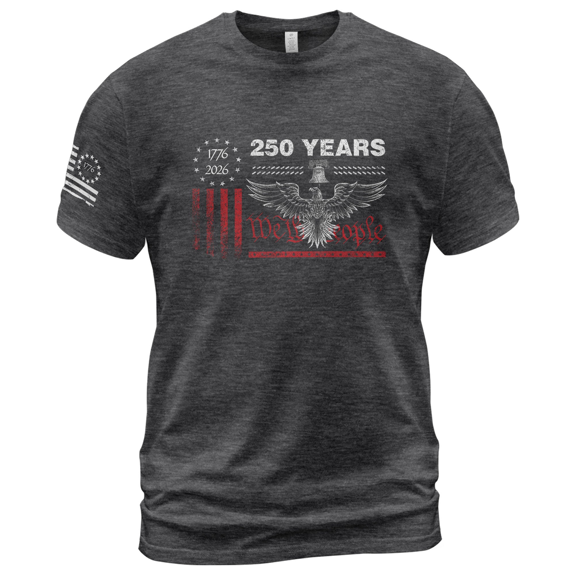 USA 250th Anniversary T-Shirt 250 Years Semiquincentennial 1776-2026 Eagle Liberty Bell Patriotic American Apparel