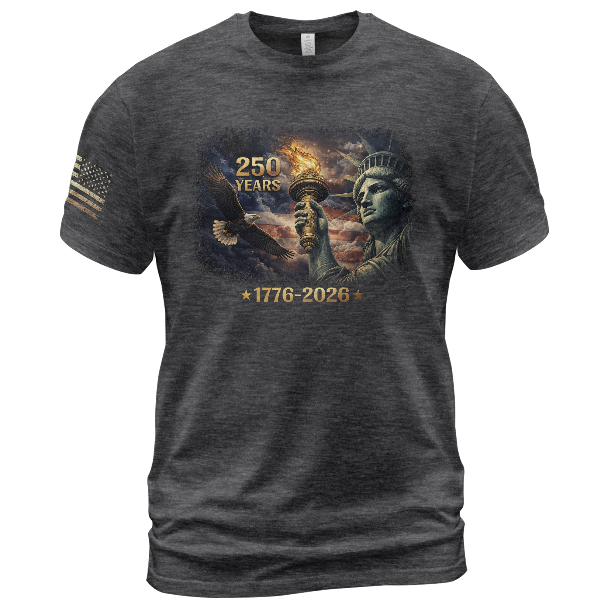 America 250th Anniversary Eagle & Statue of Liberty Freedom Legacy Shirt