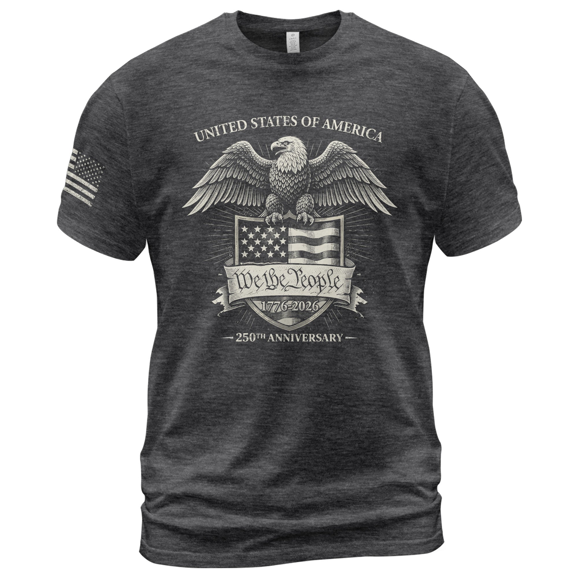 USA 250 Years Freedom Shirt 1776-2026 We The People American Eagle Shield Semiquincentennial Patriotic