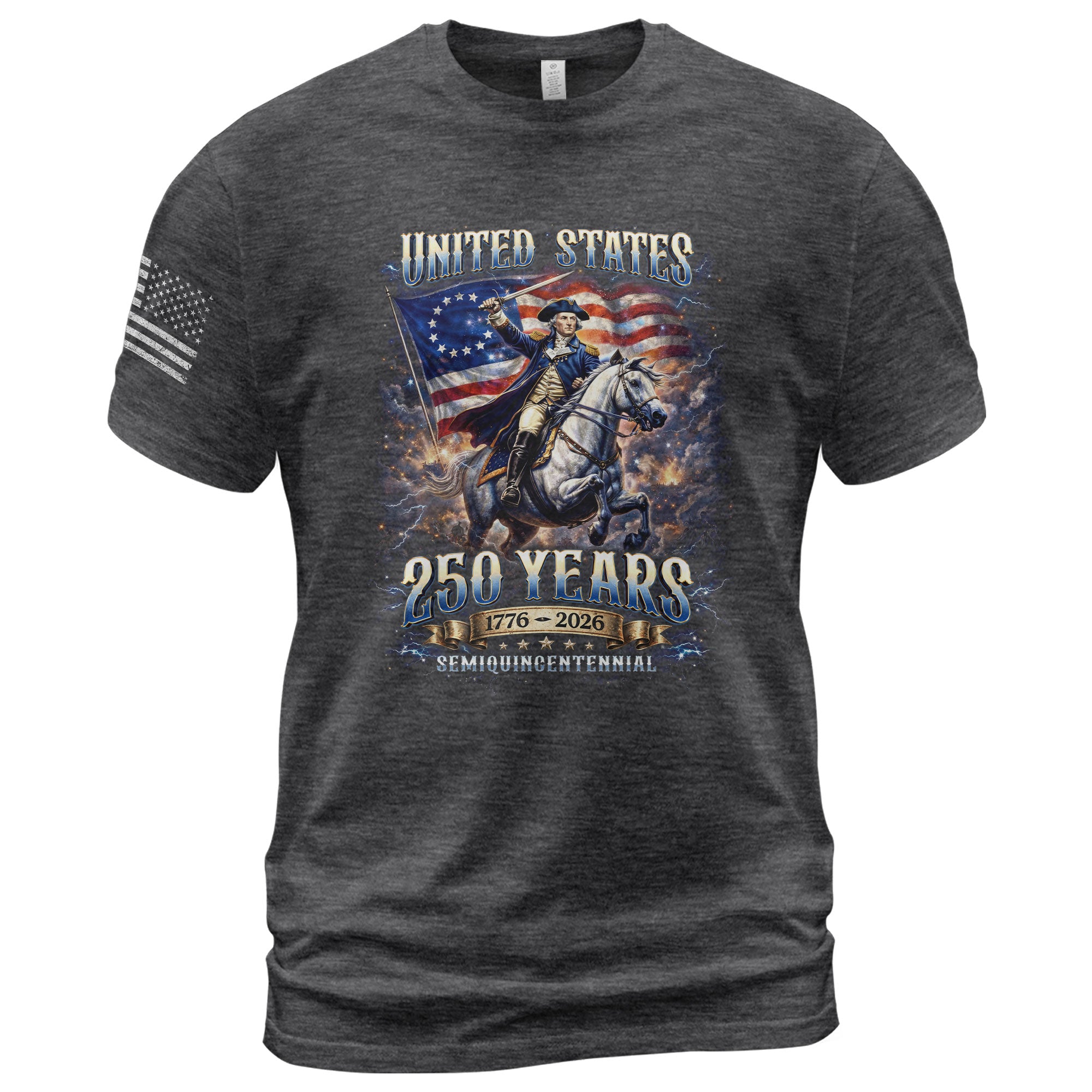 George Washington 250 Years Shirt - 1776-2026 United States 250th Anniversary Bootleg Tee
