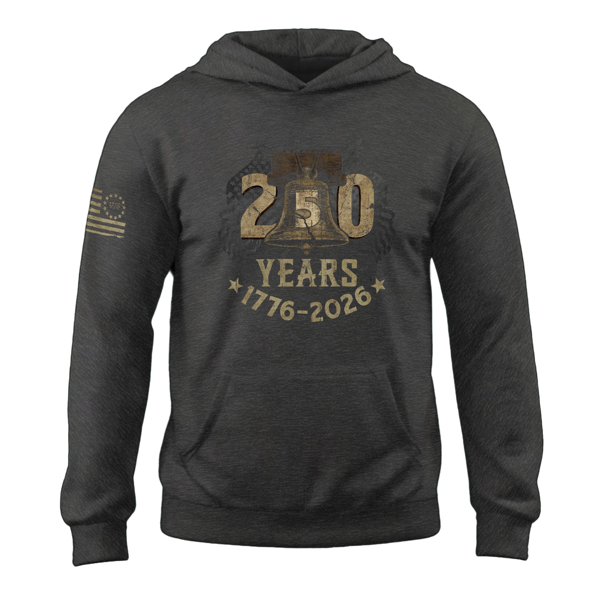 USA 250th Anniversary 1776-2026 Semiquincentennial Hoodie – Liberty Bell Patriotic Flag Men’s Freedom Limited Edition Hoodie