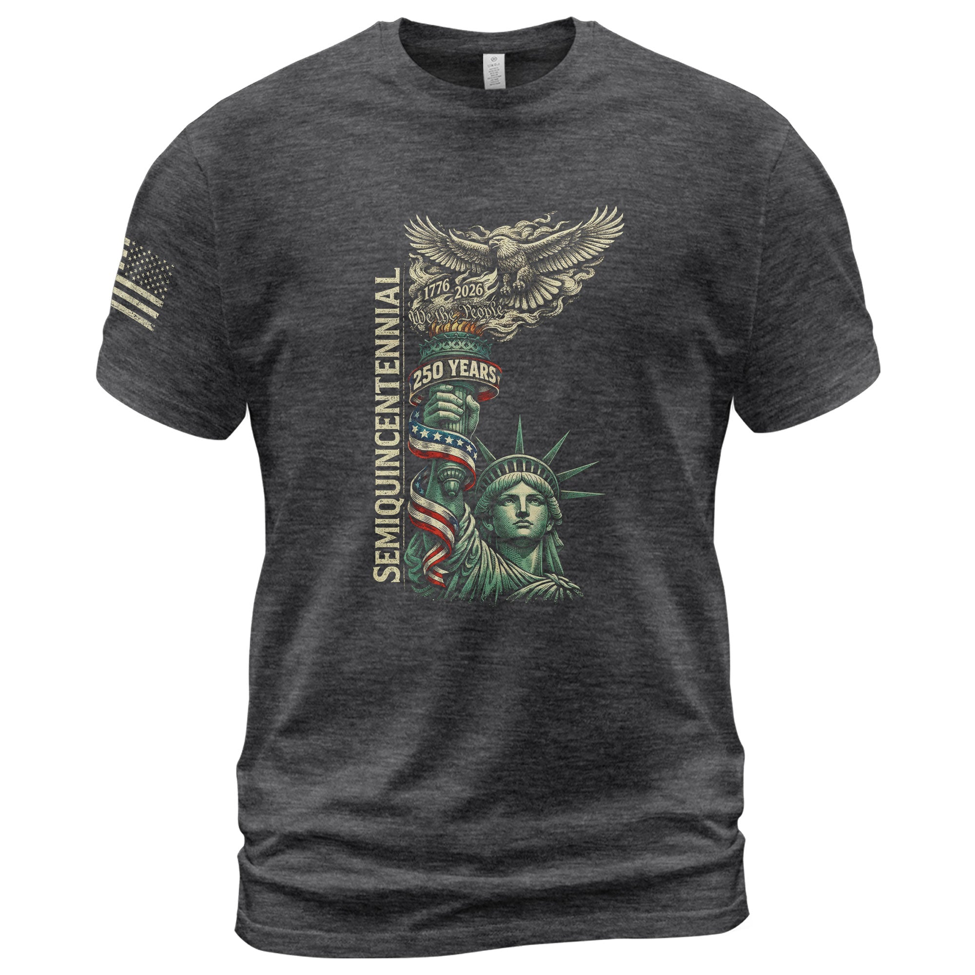 American Semiquincentennial 250 Years Liberty Torch & Eagle Heritage Shirt 1776–2026