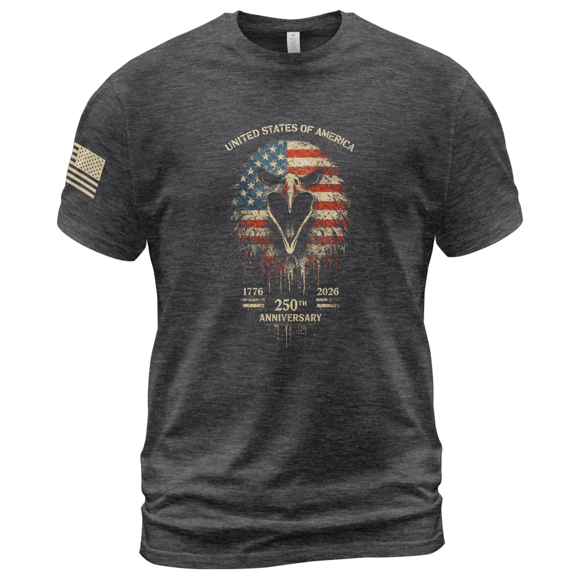 USA 250th Anniversary 1776-2026 T-Shirt – America Flag Eagle Patriotic Freedom Shirt