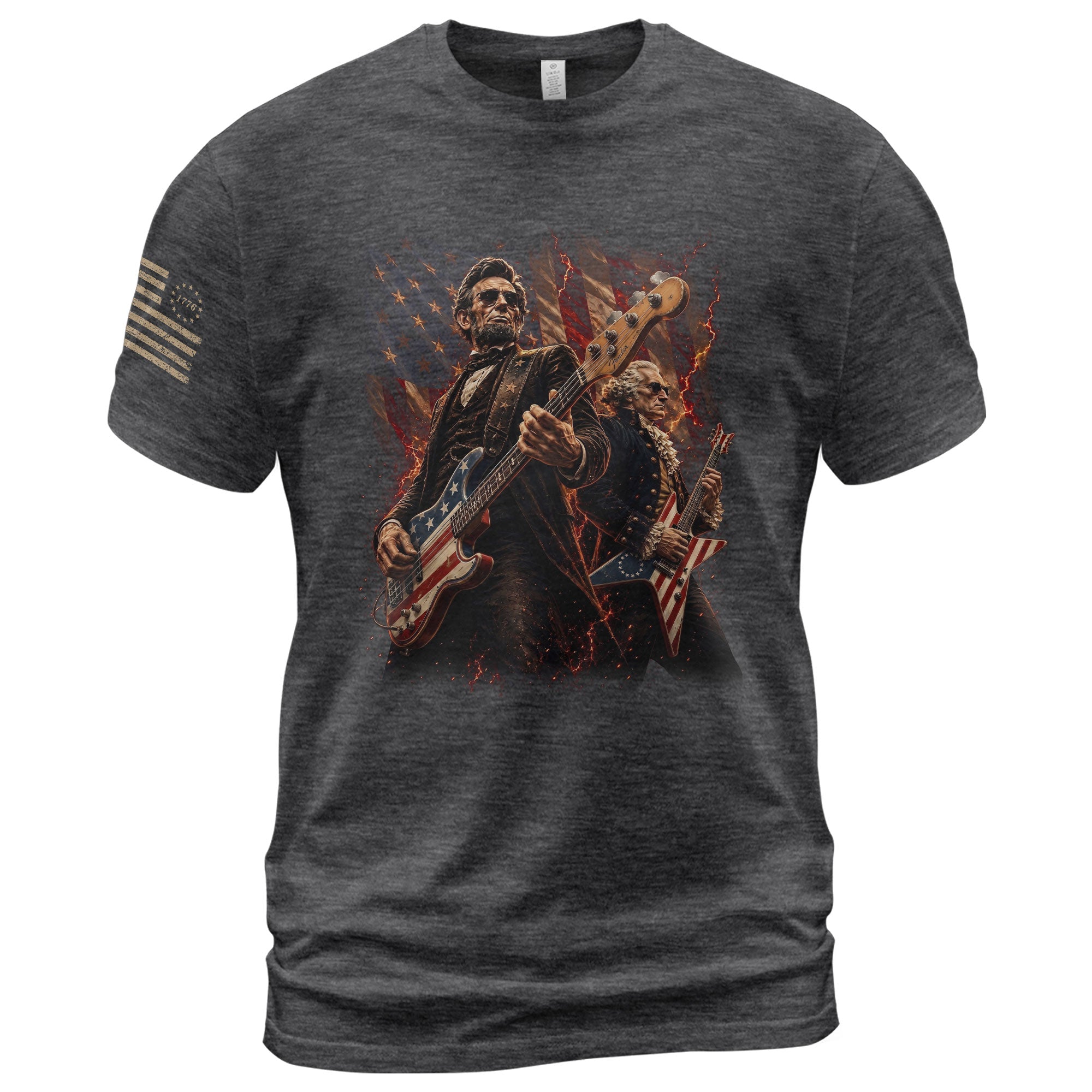 Patriotic Guitar Heroes Shirt 250 Years of Freedom Vintage American Rock Tee