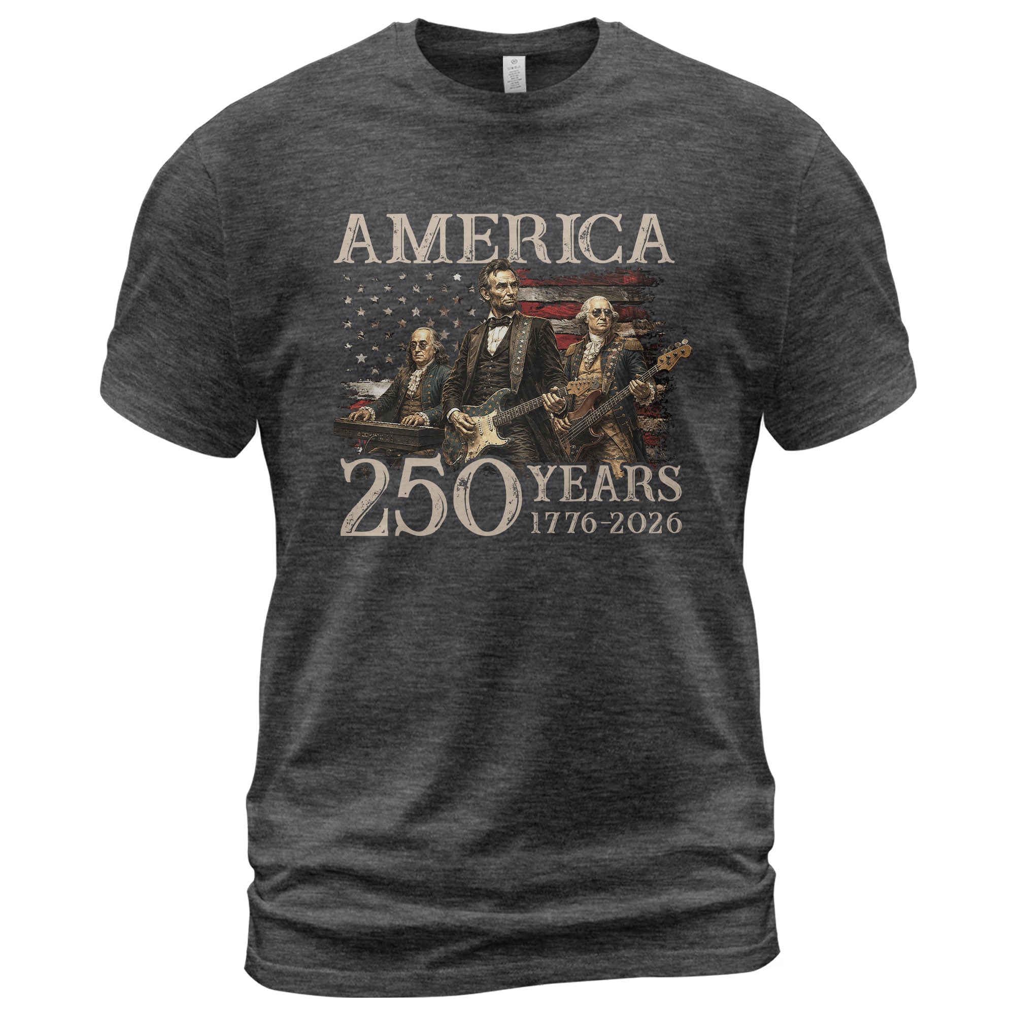Graphic Lincoln Presidents T Shirt America 250 Years Patriotic 1776 2026 Summer