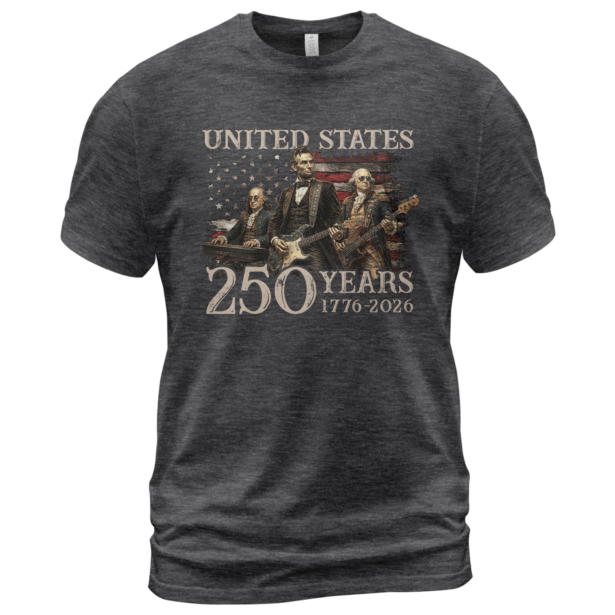 Graphic 1776-2026 Lincoln Presidents T Shirt - Patriotic Unisex Summer Wear Item
