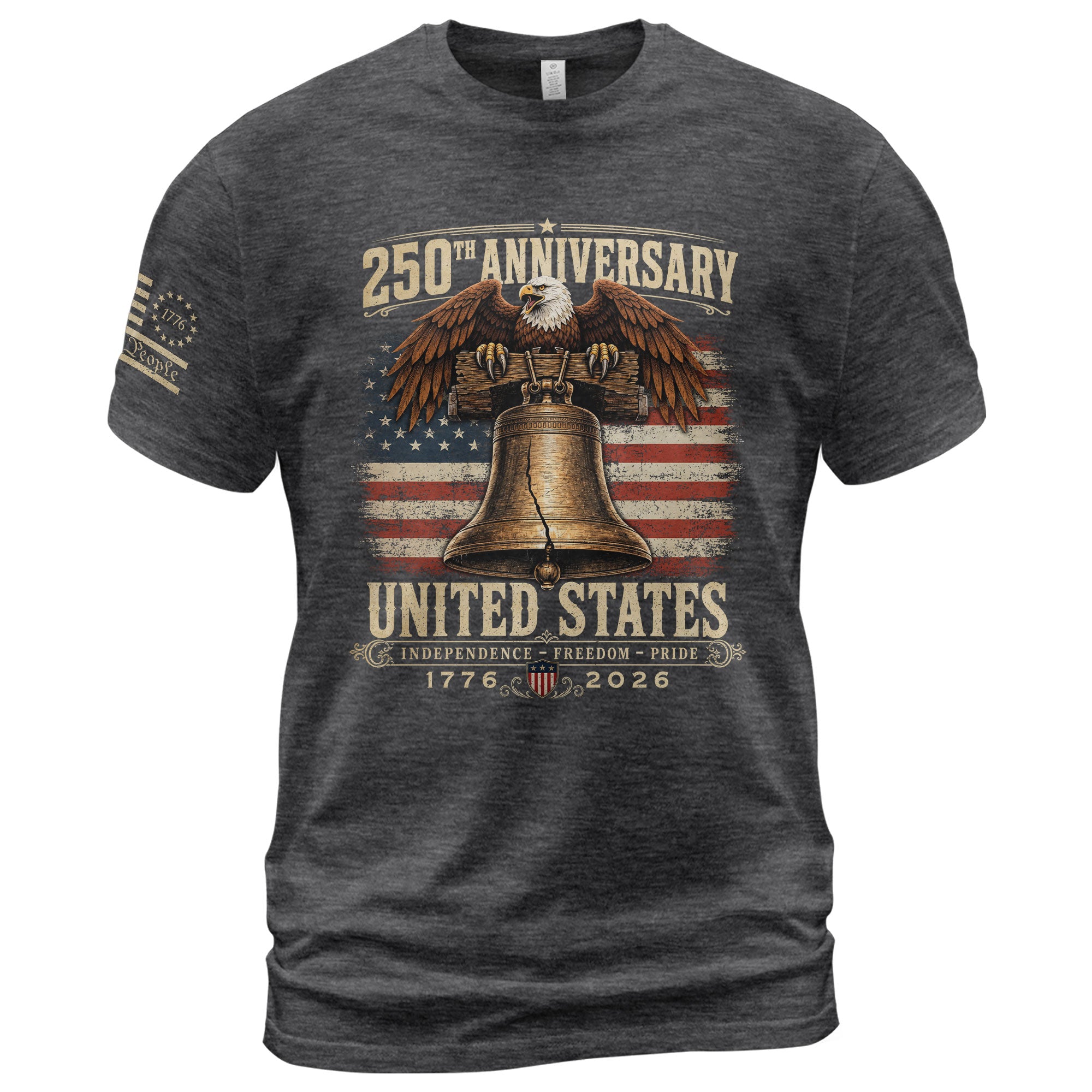 Liberty Bell Eagle Shirt 250th Anniversary 1776-2026 United States Patriotic Graphic Tee