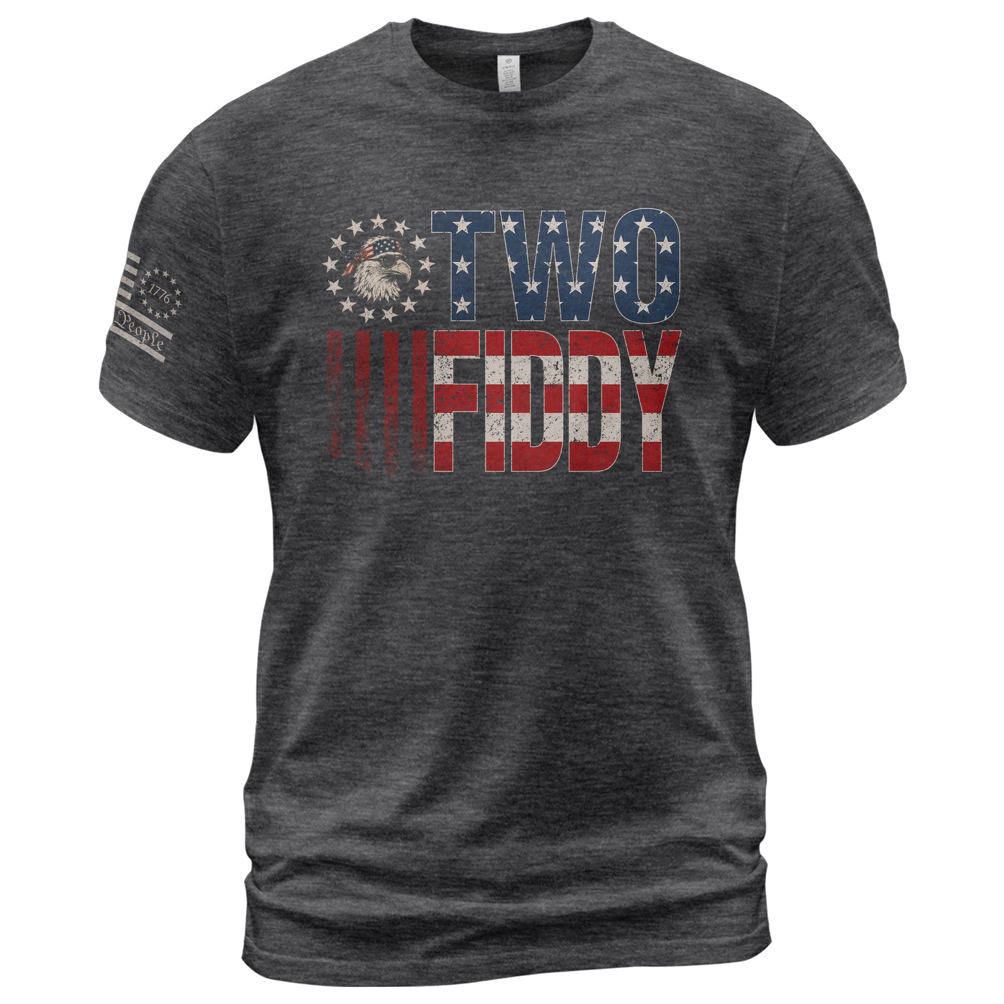 Two Fiddy Star-Spangled Graphic Tee - Patriotic 250th Anniversary Vintage Cotton Shirt