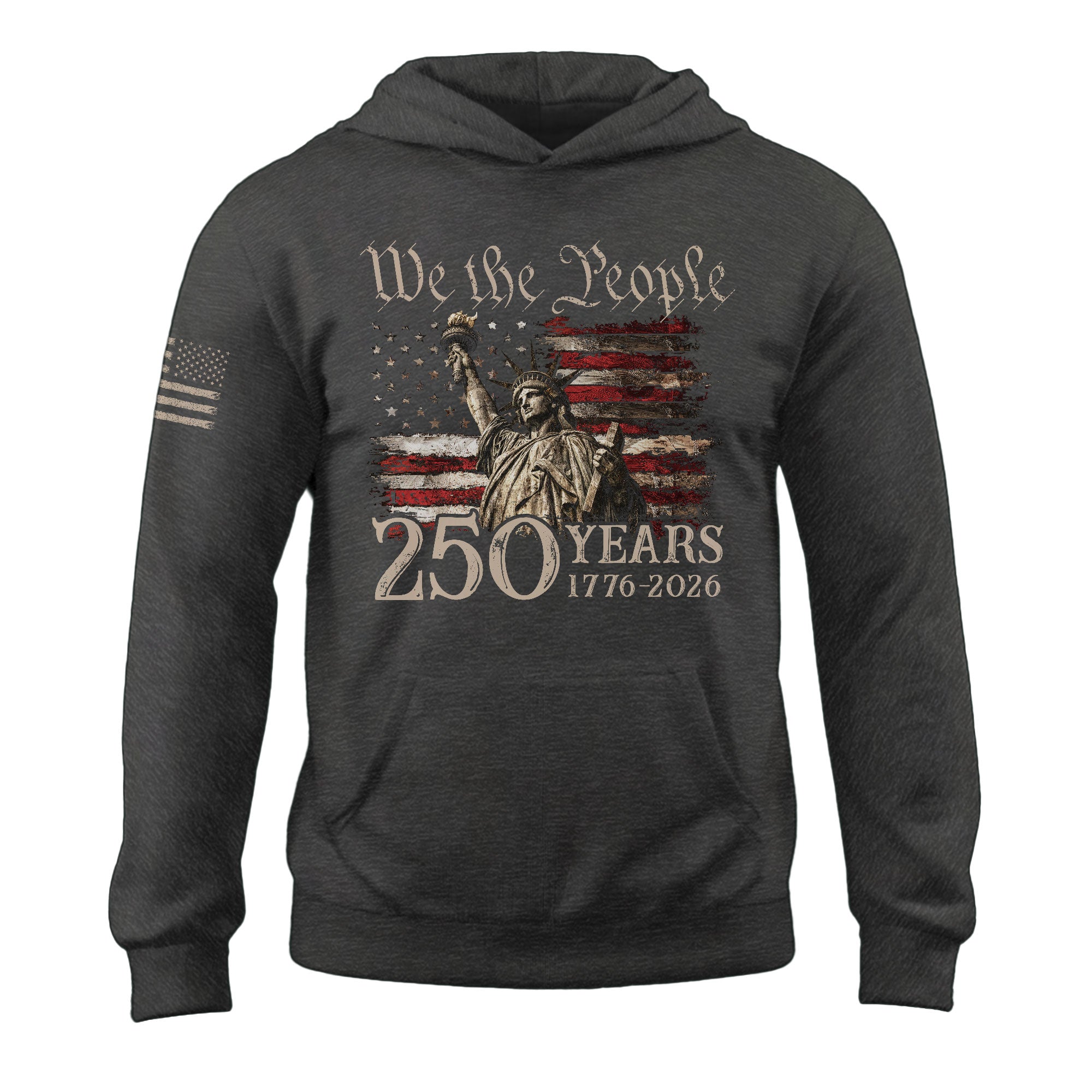 250th Anniversary USA Hoodie 1776–2026, American Patriotic Celebration Wear