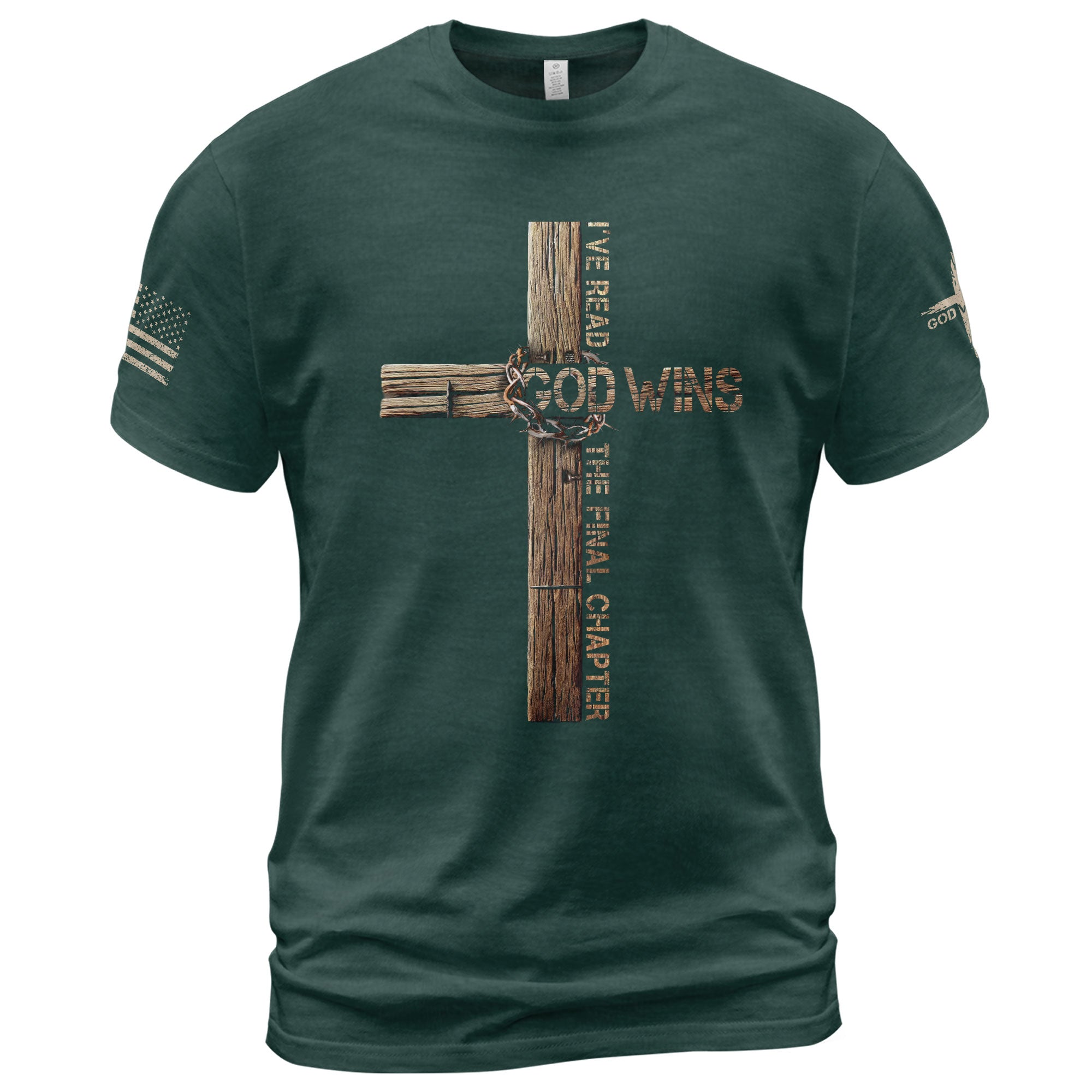 Victory in Christ T-Shirt – God Wins Cross Design